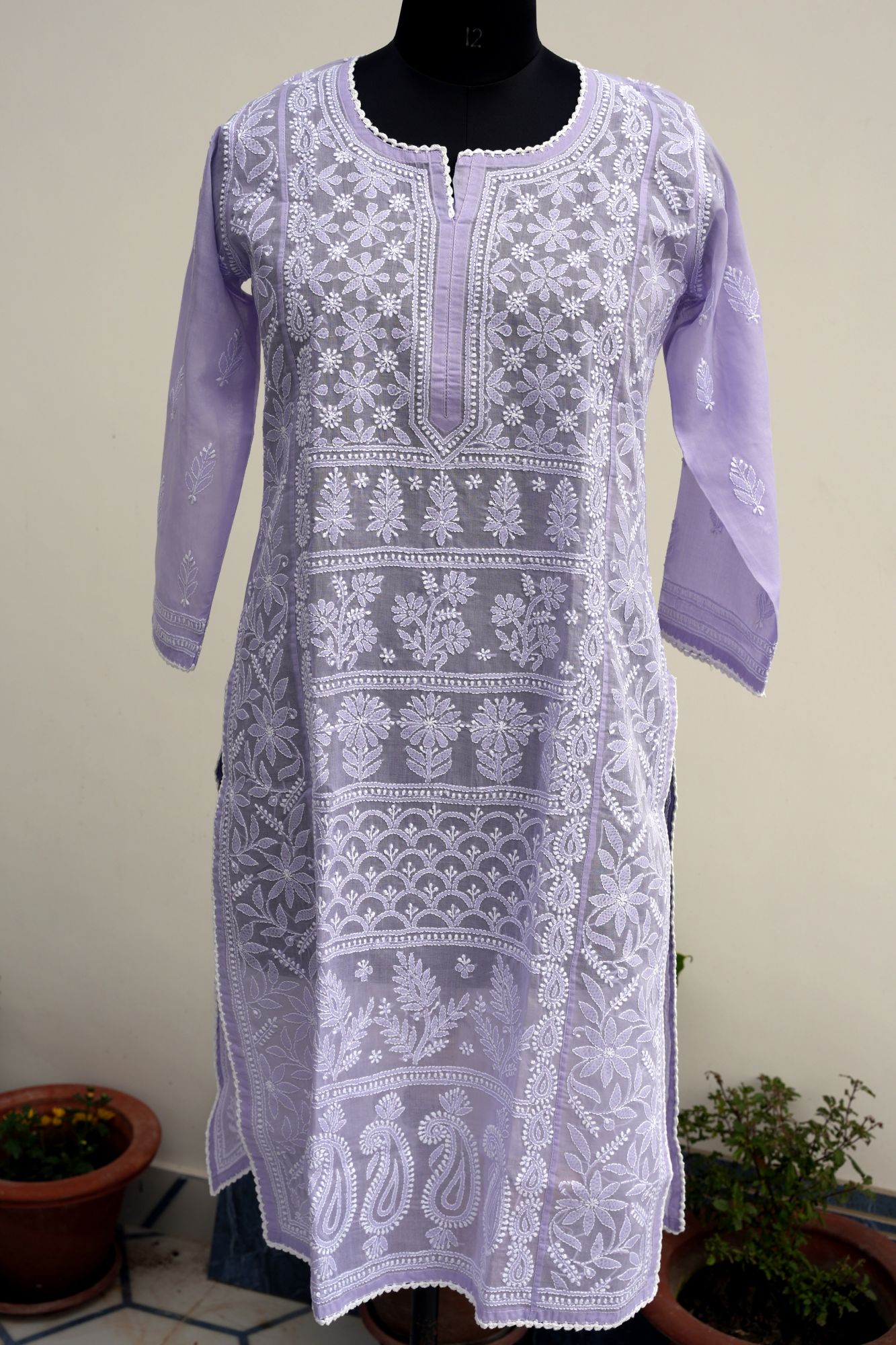 Cotton Voil Stitched Kurti