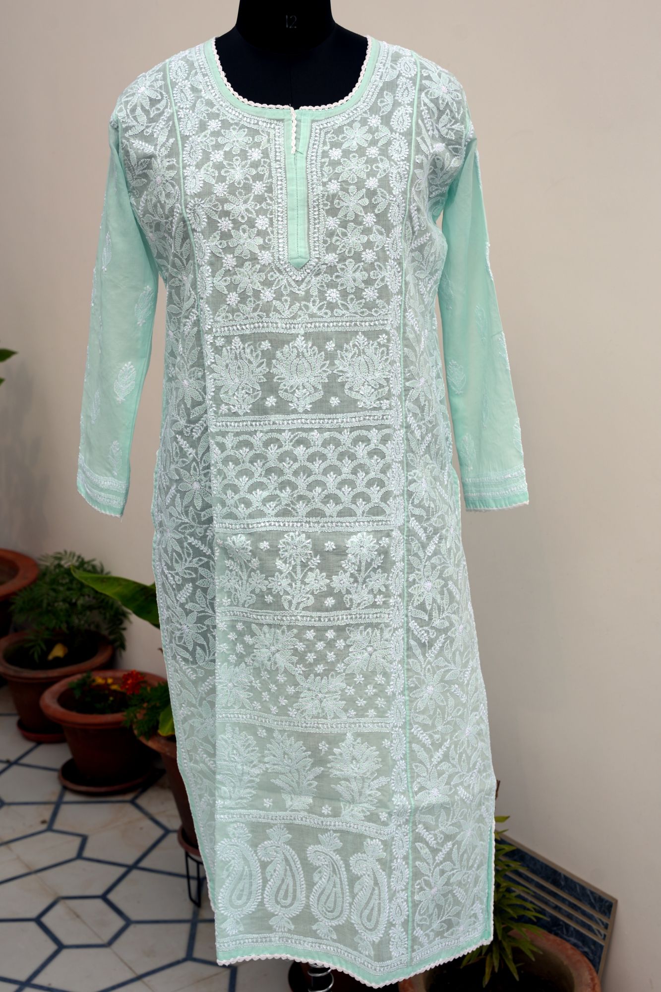 Cotton Voil Stitched Kurti
