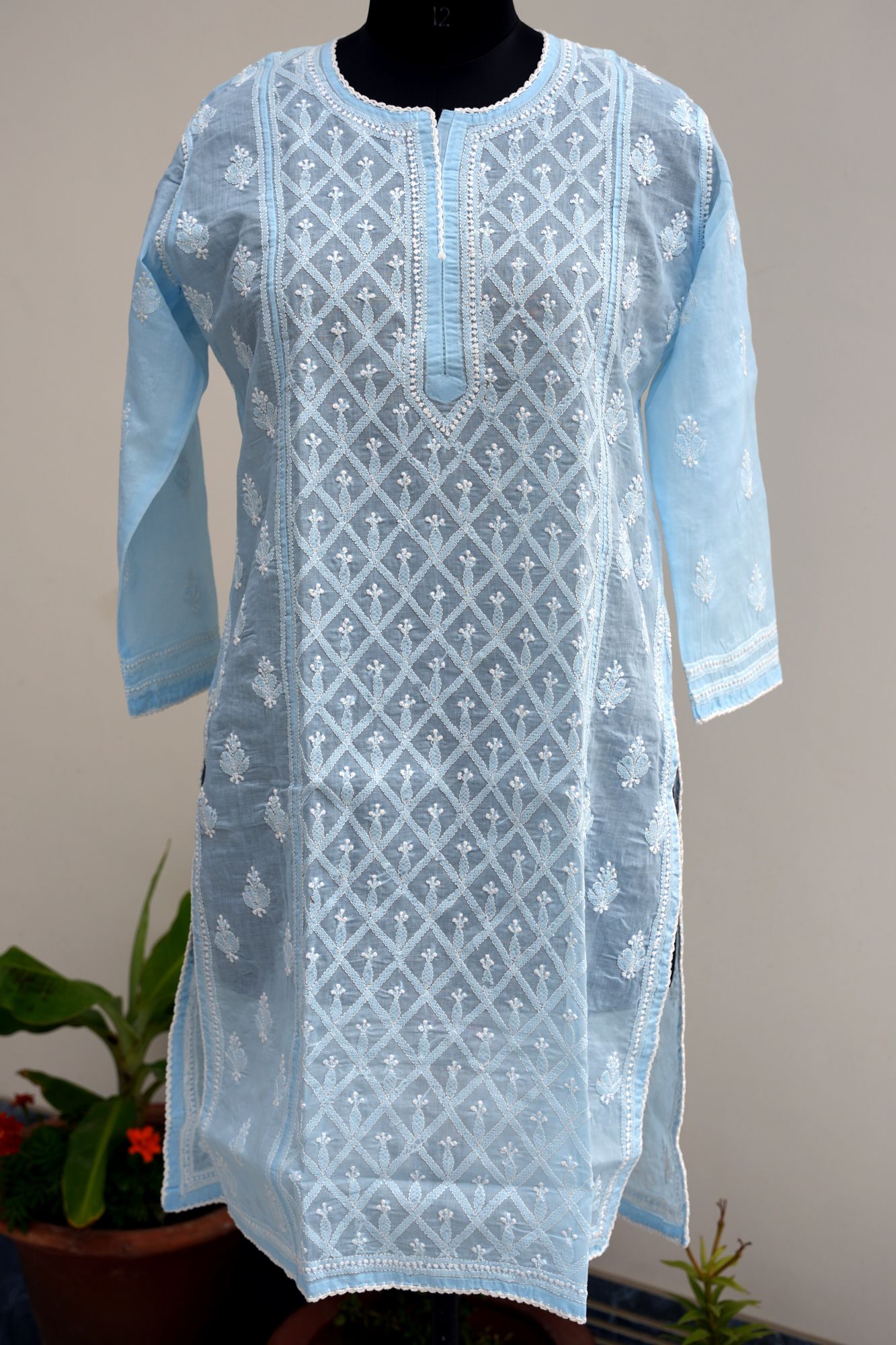 Cotton Voil Stitched Kurti