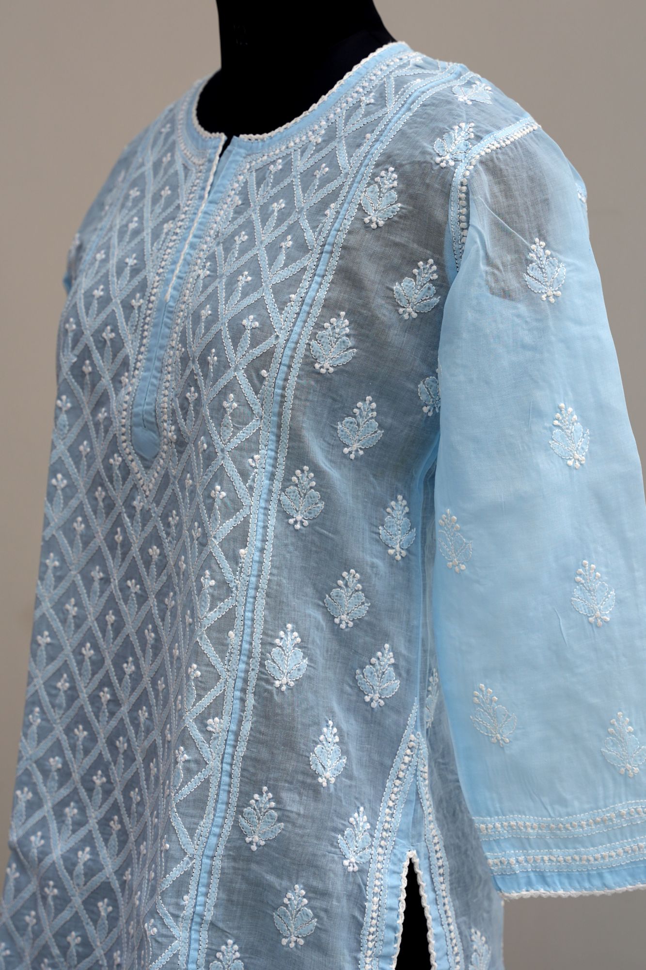 Cotton Voil Stitched Kurti