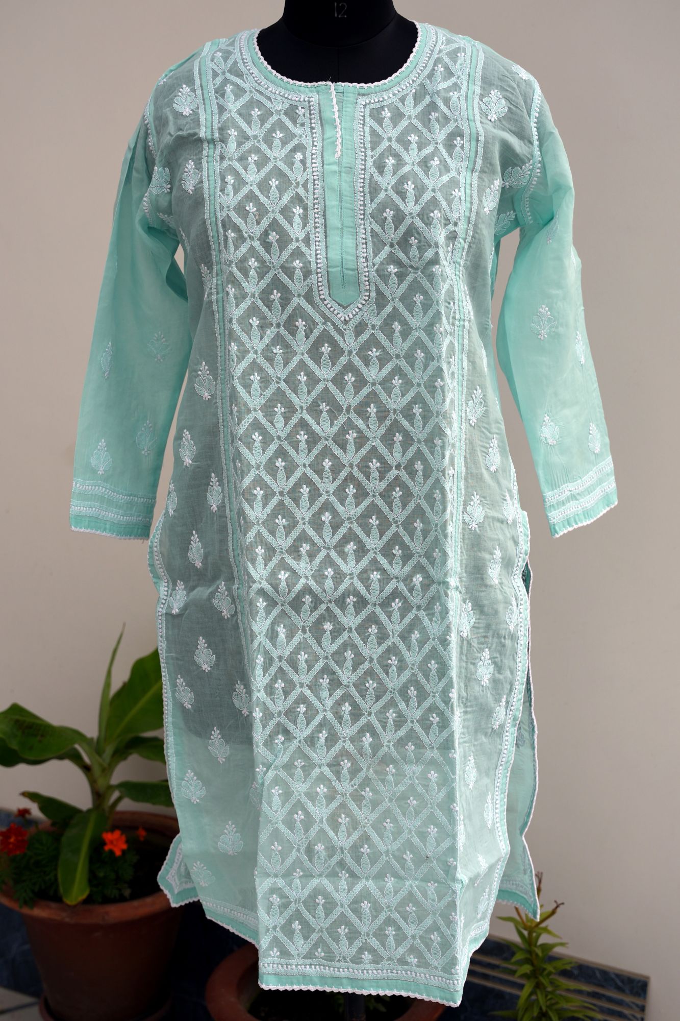 Cotton voil Stitched Kurti