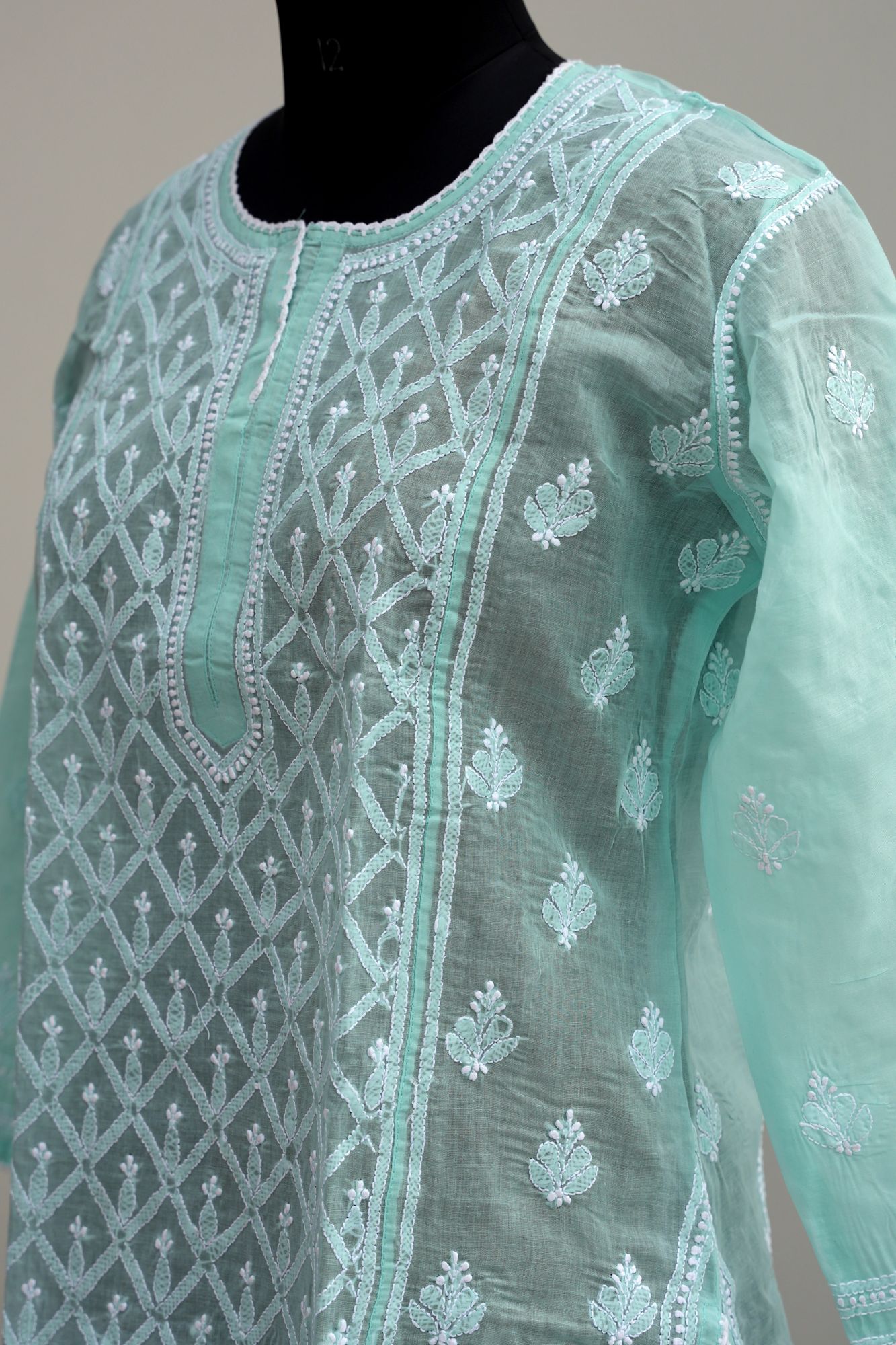 Cotton voil Stitched Kurti