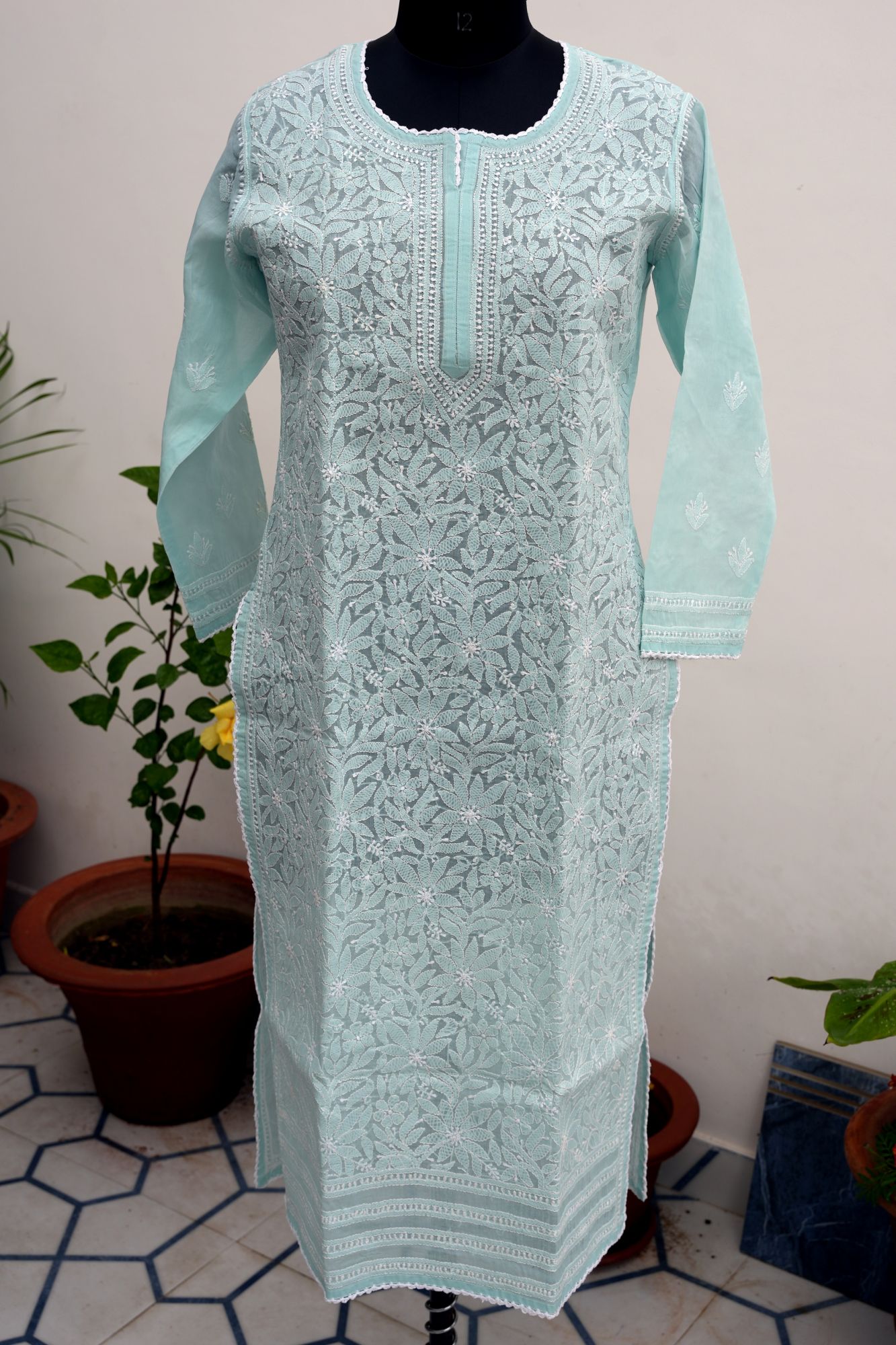 Cotton Voil Stitched Kurti