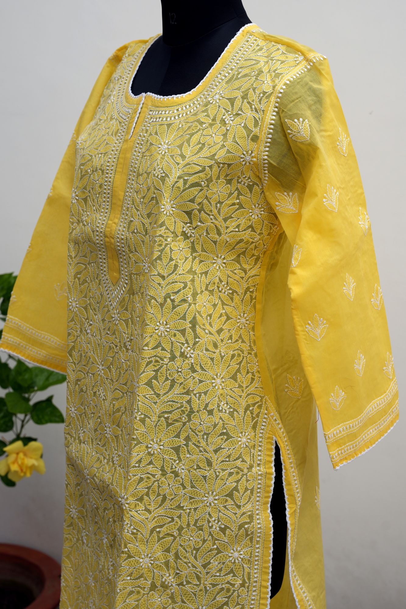 Cotton Voil Jaalwork kurti