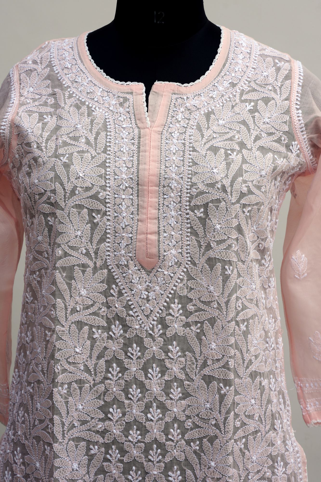 Cotton Voil Jaalwork Kurti