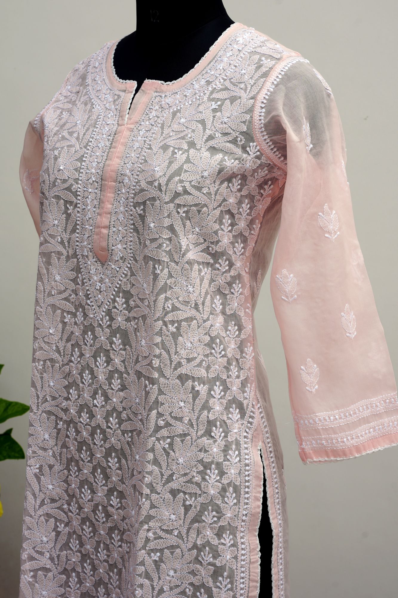 Cotton Voil Jaalwork Kurti