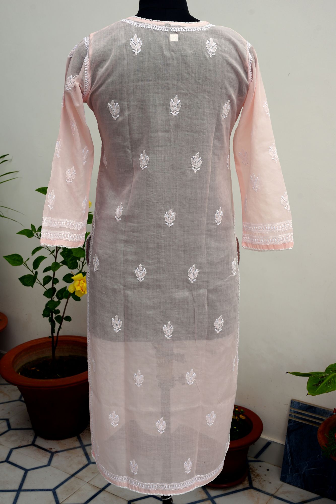 Cotton Voil Jaalwork Kurti