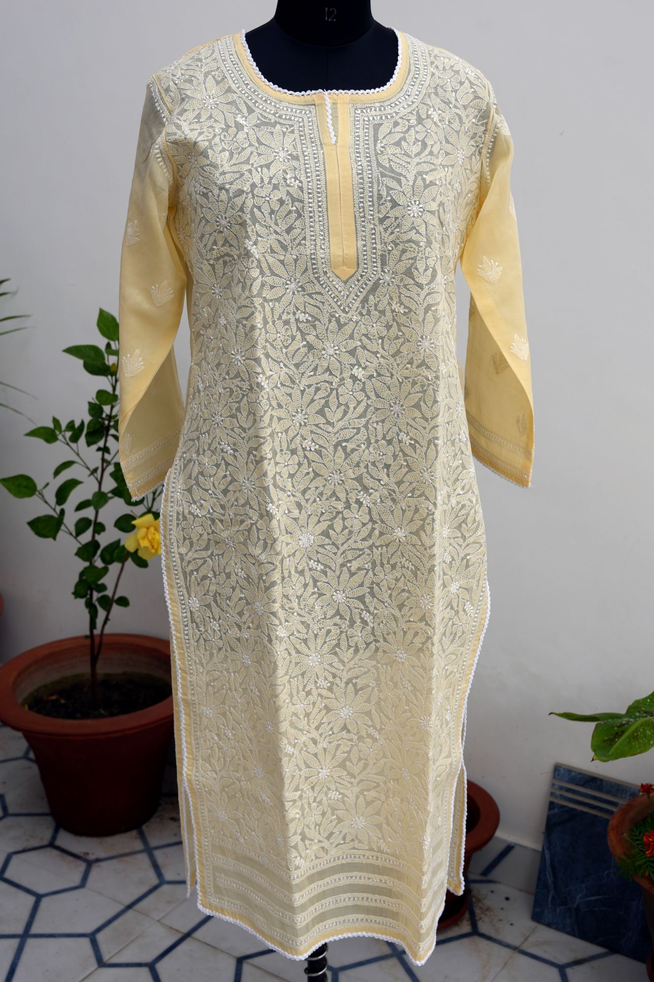 Cotton Voil Stitched Kurti