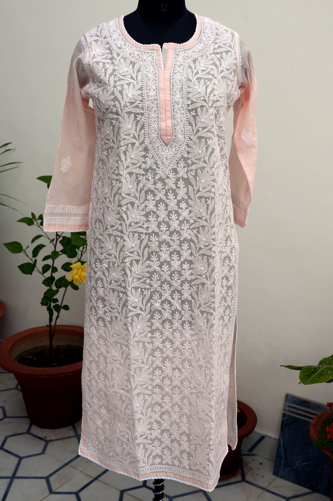 Cotton Voil Stitched Kurti