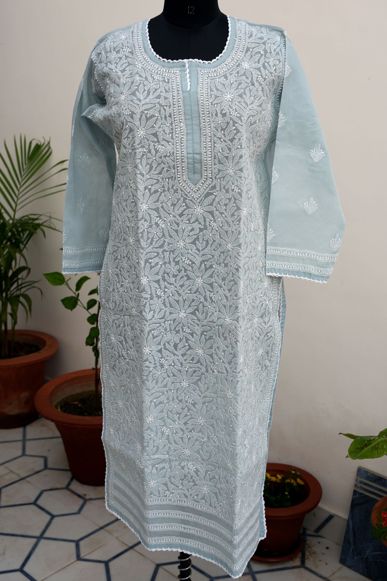 Cotton Voil Stitched Kurti