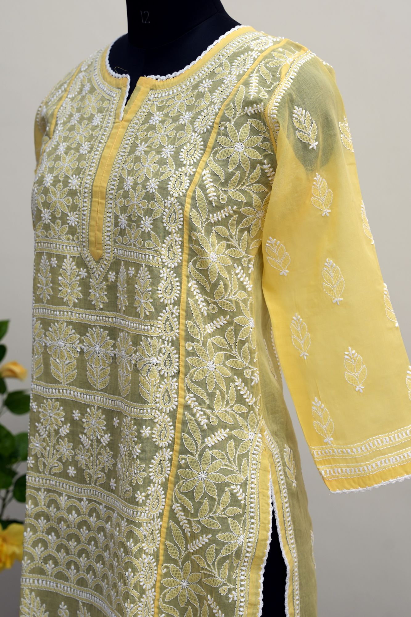 Cotton voil Stitched Kurti