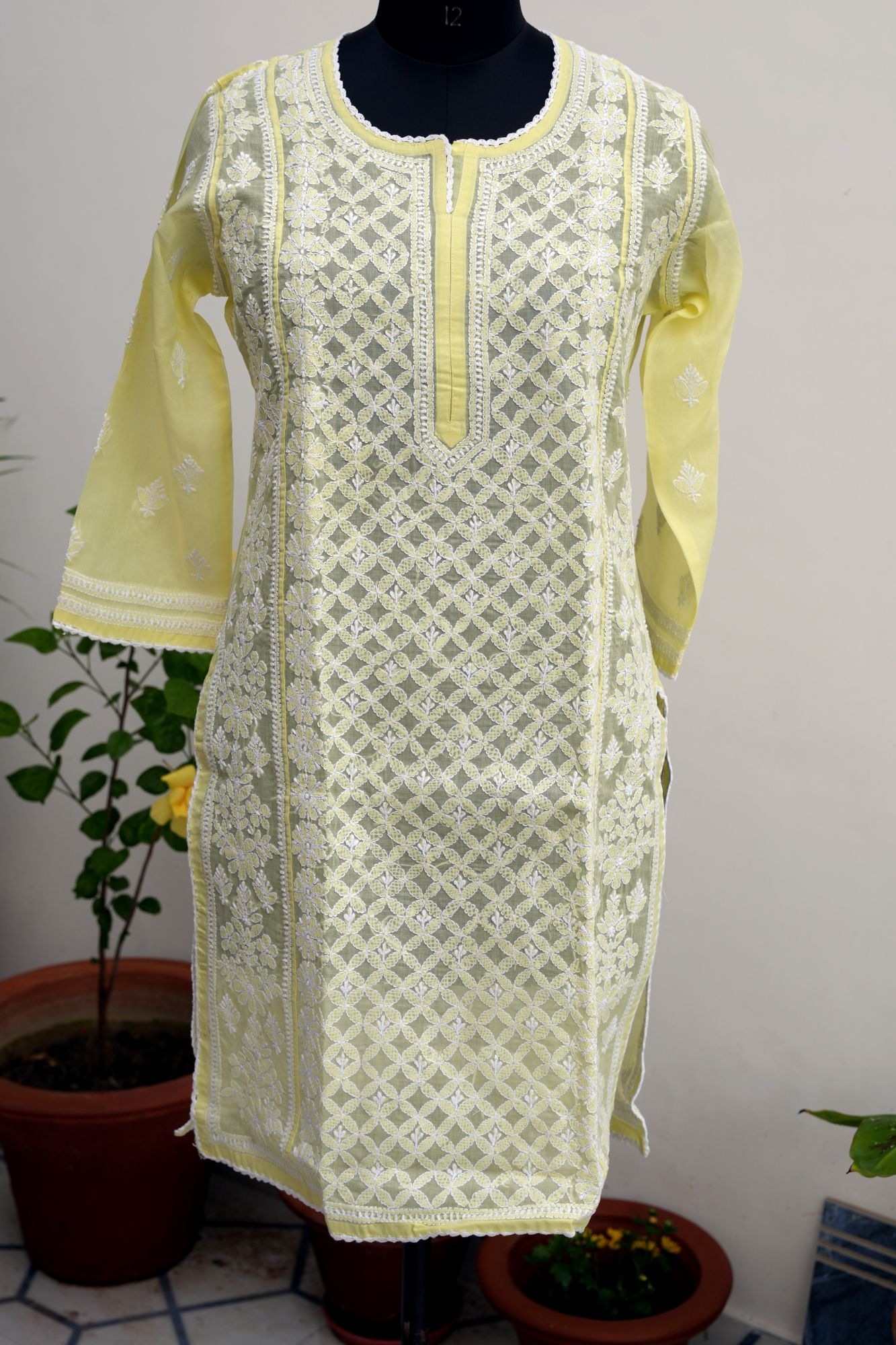 Cotton Voil Stitched Kurti