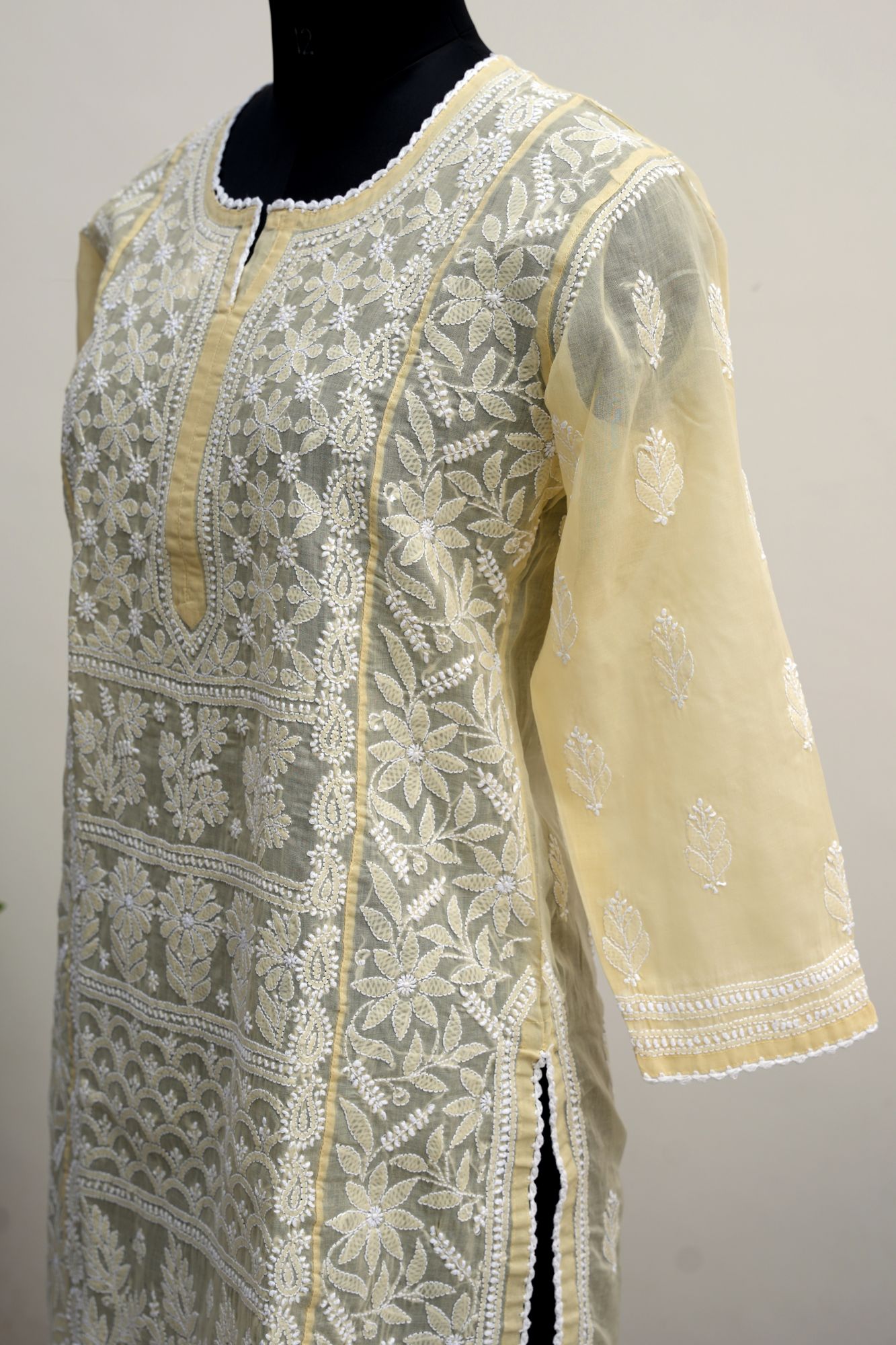 Cotton Voil Jaal kurti