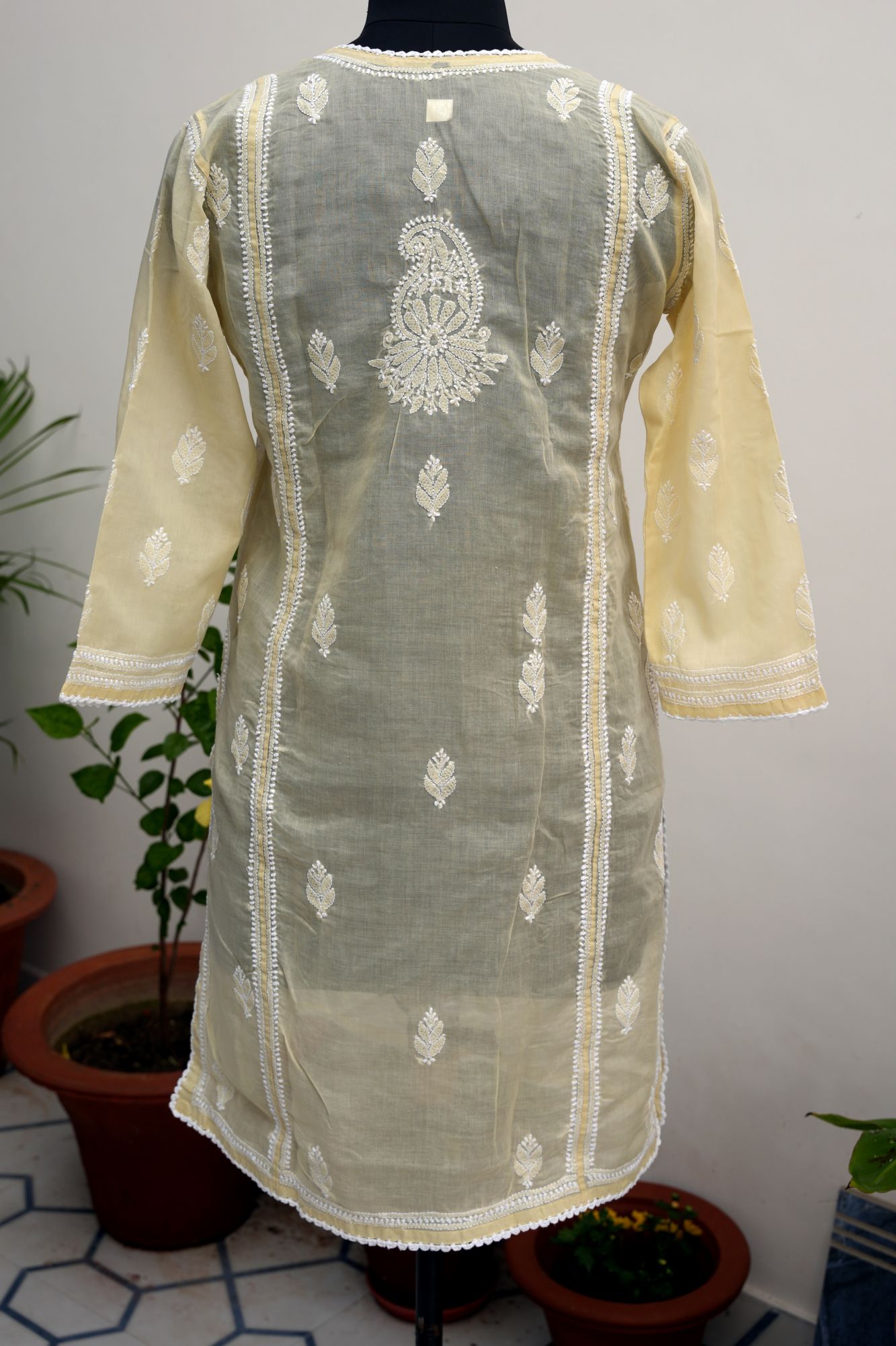 Cotton Voil Jaal kurti