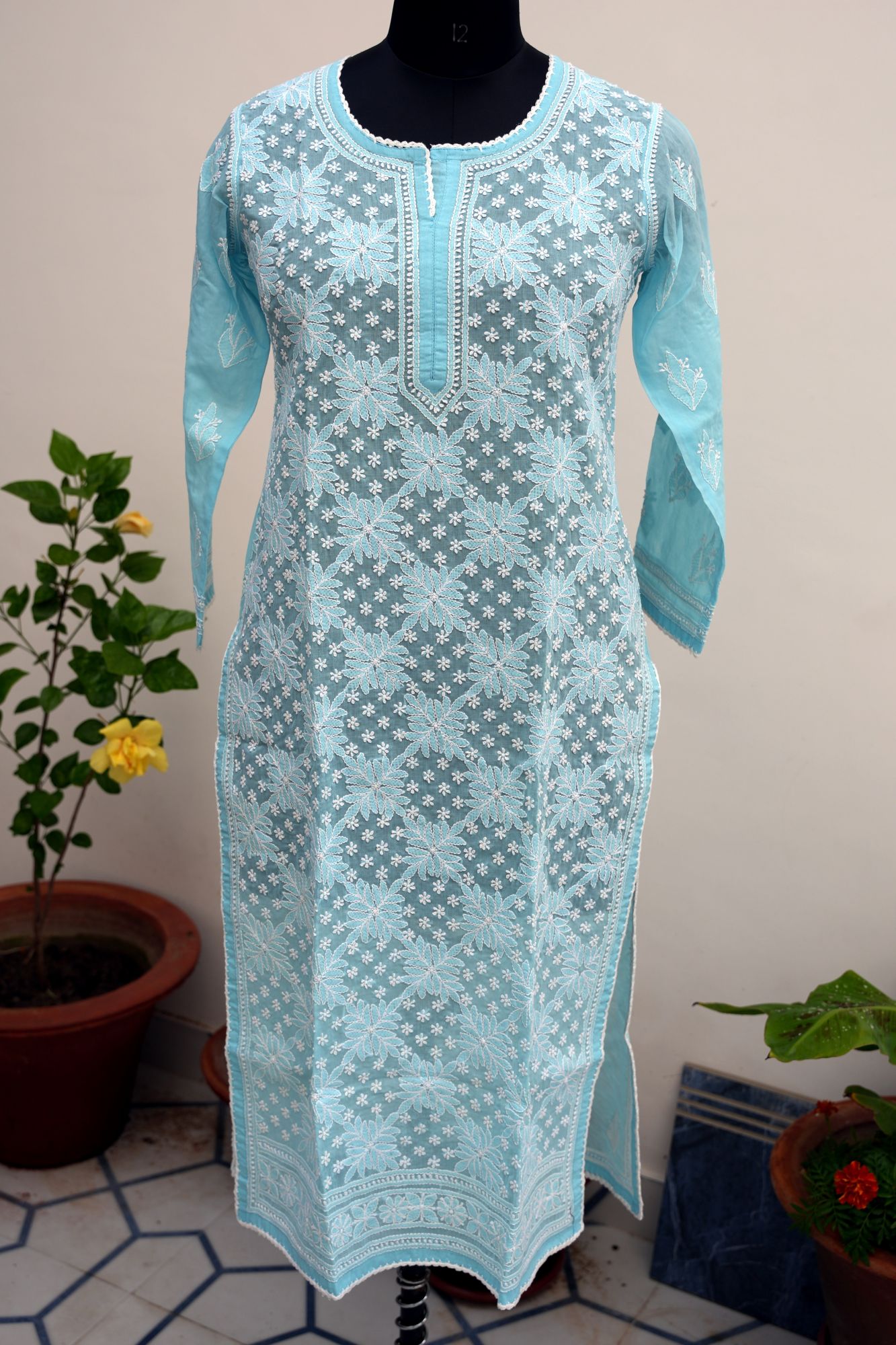 Cotton Voil Stitched Kurti