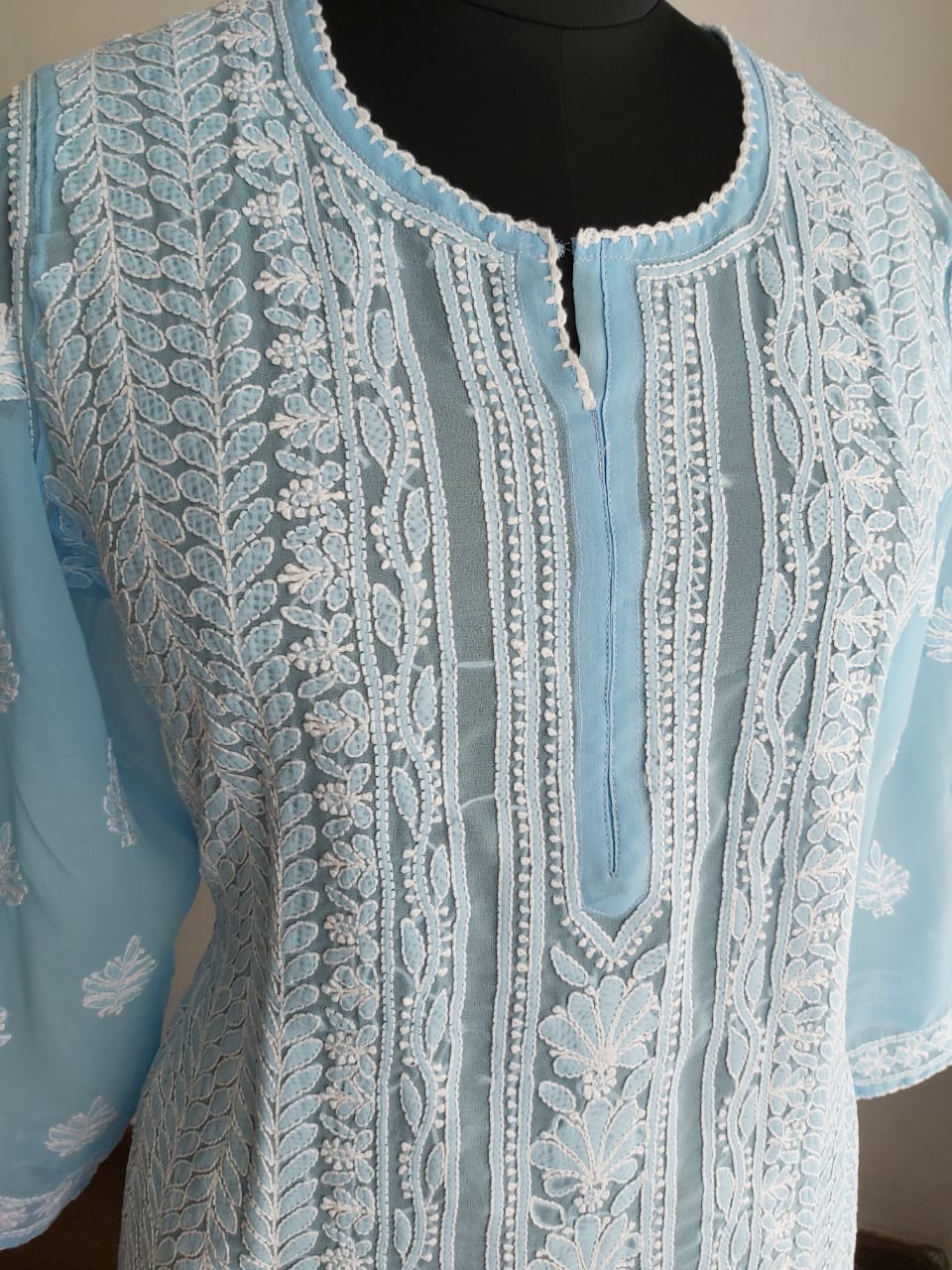 Blue Georgette Kurti