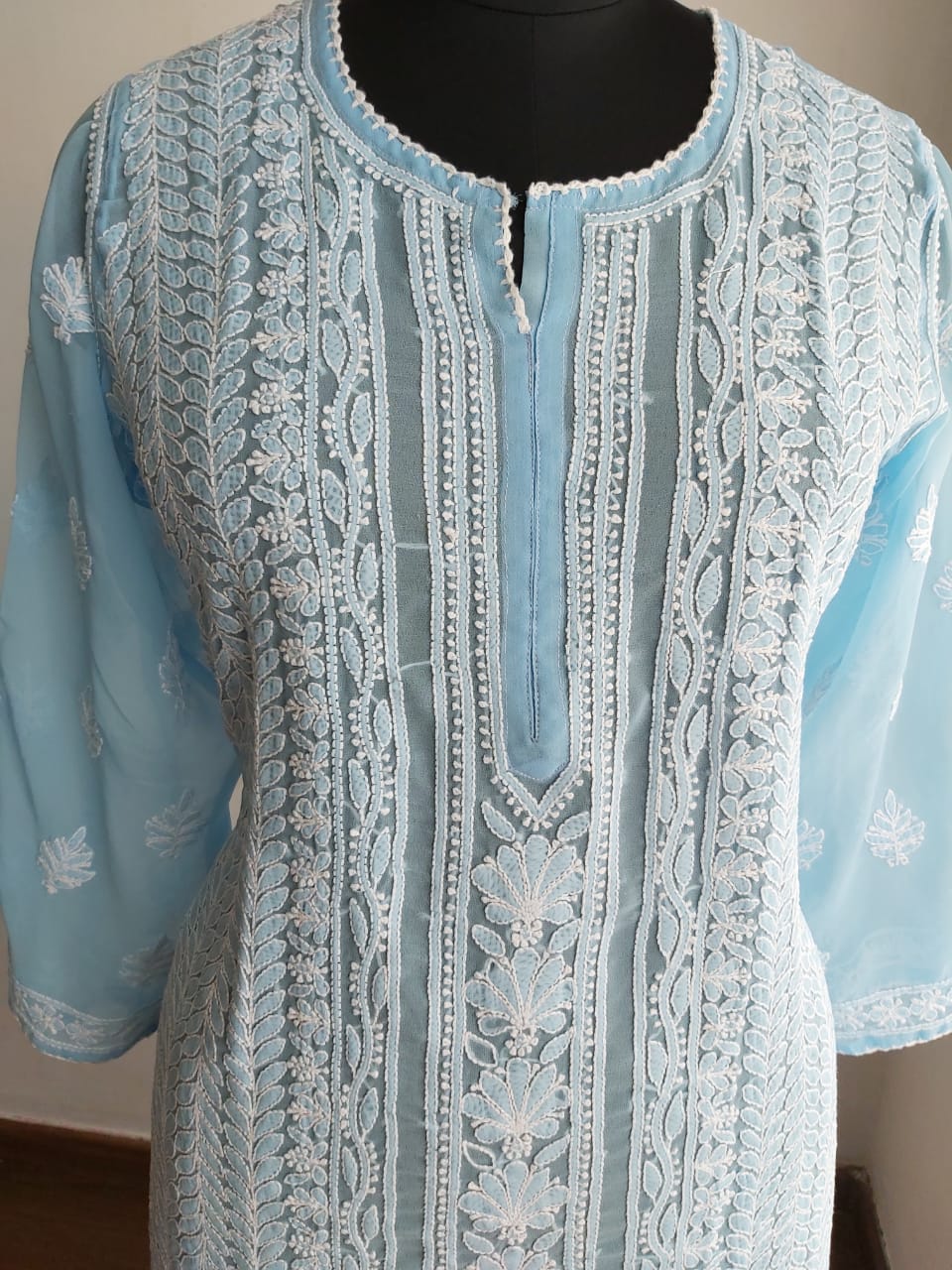 Blue Georgette Kurti