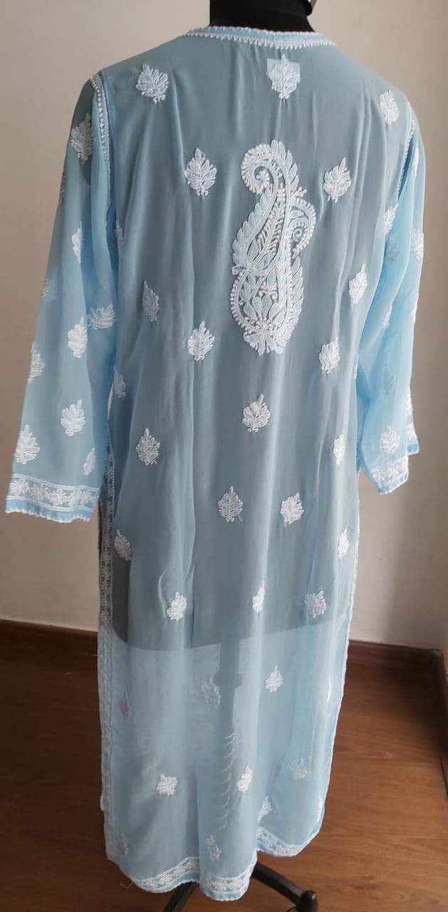 Blue Georgette Kurti