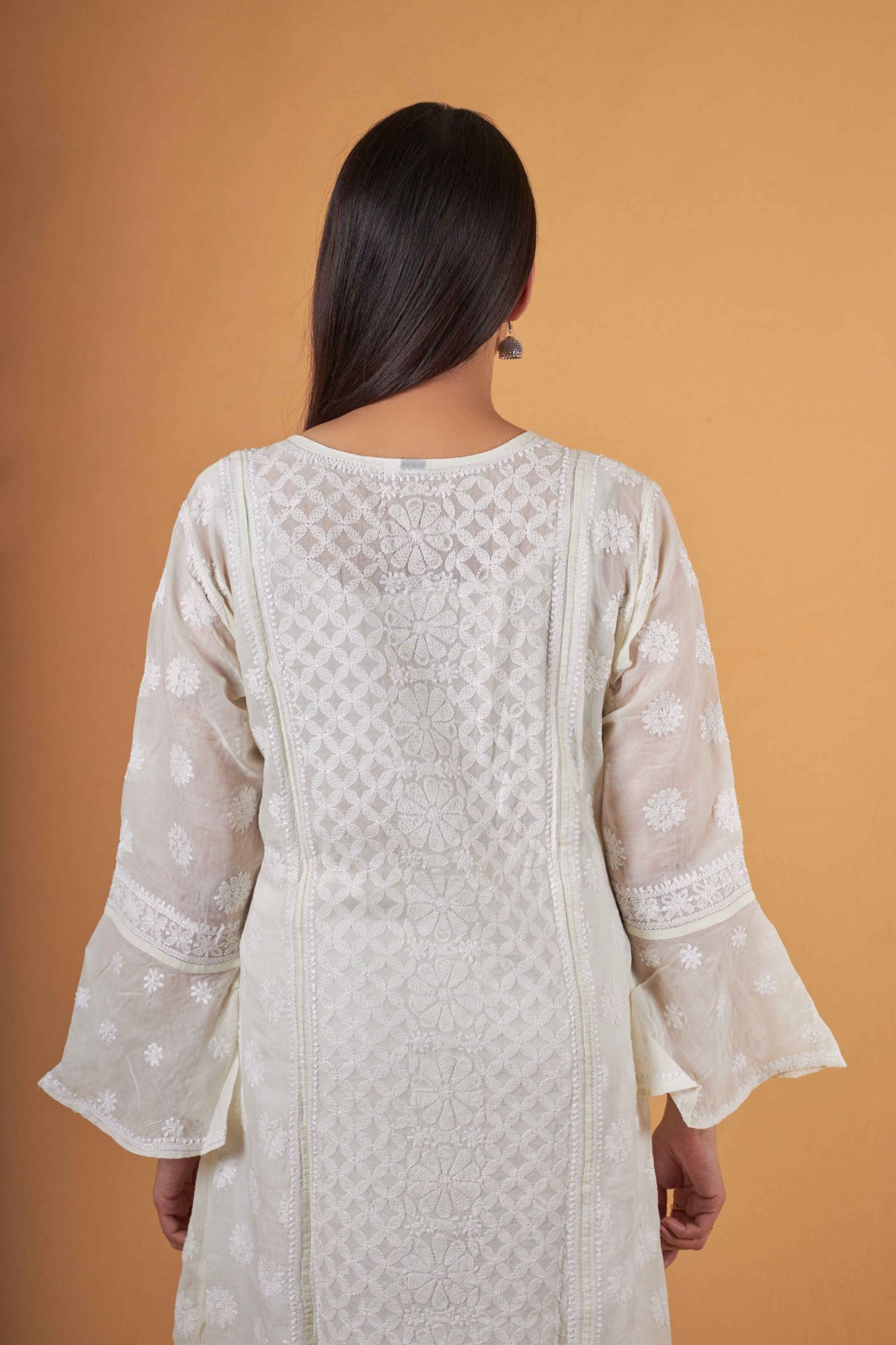 Cotton A line All over work Kurta