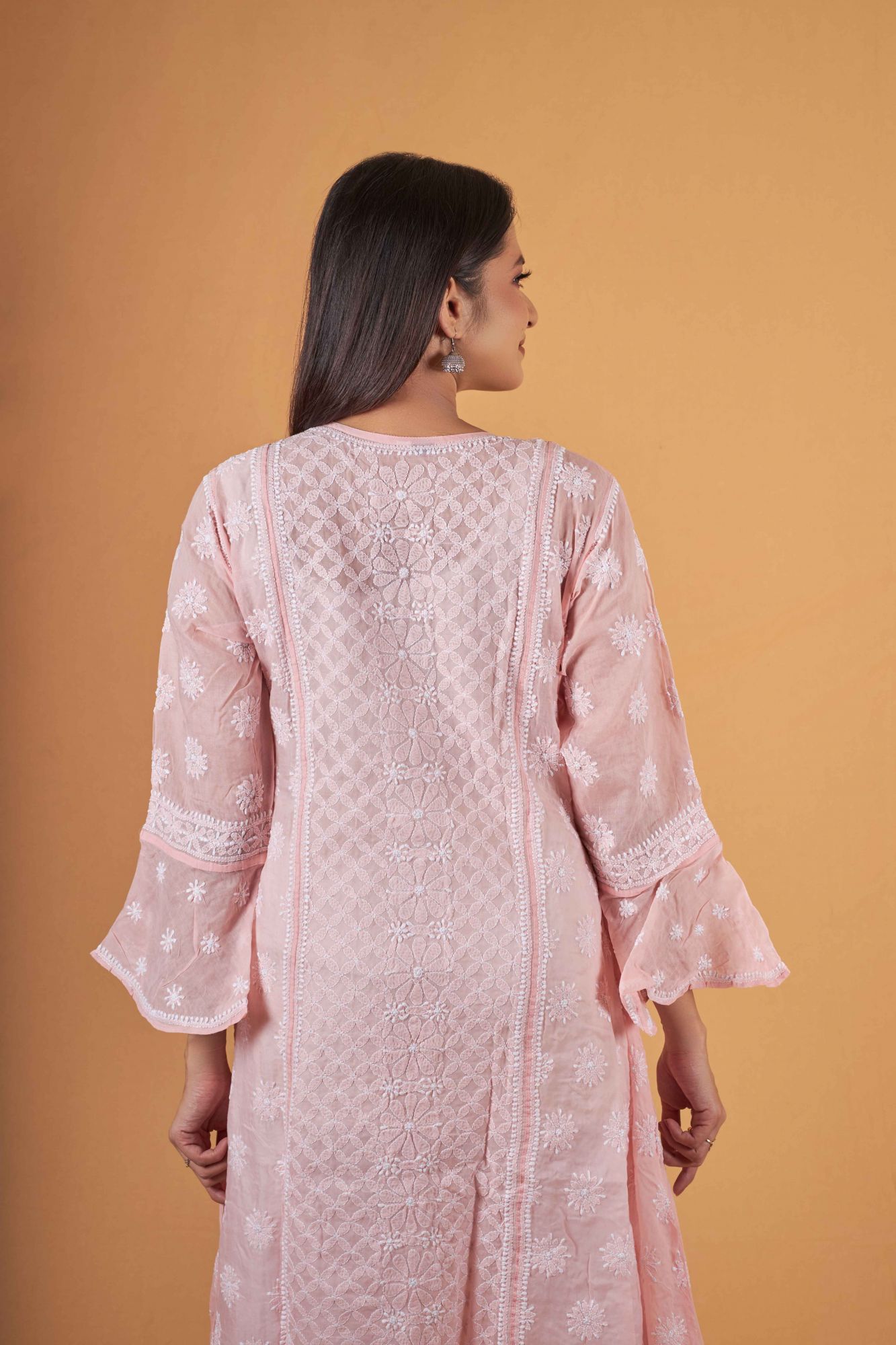 Cotton A line All over work Kurta