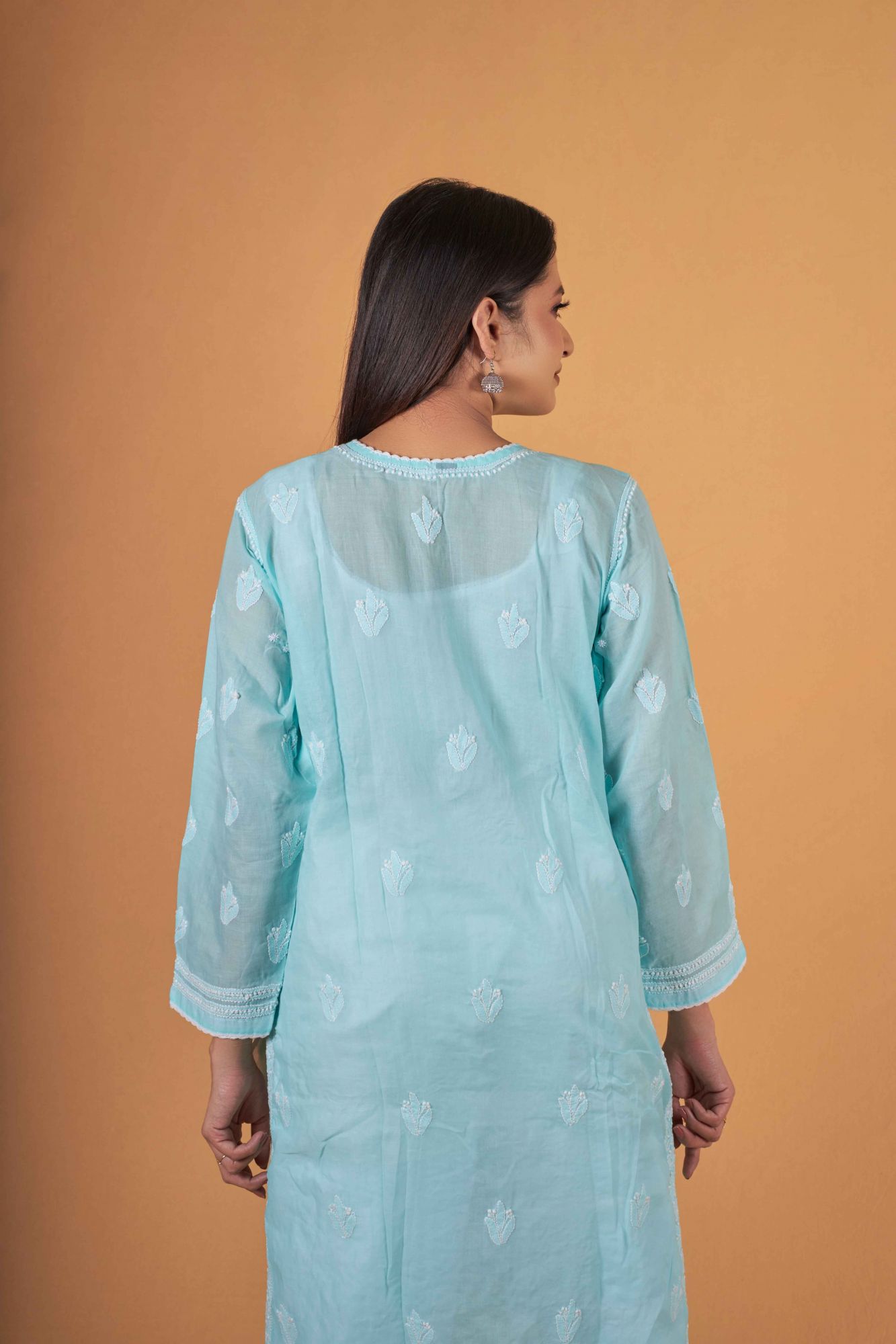 Cotton Voil Fine work kurti