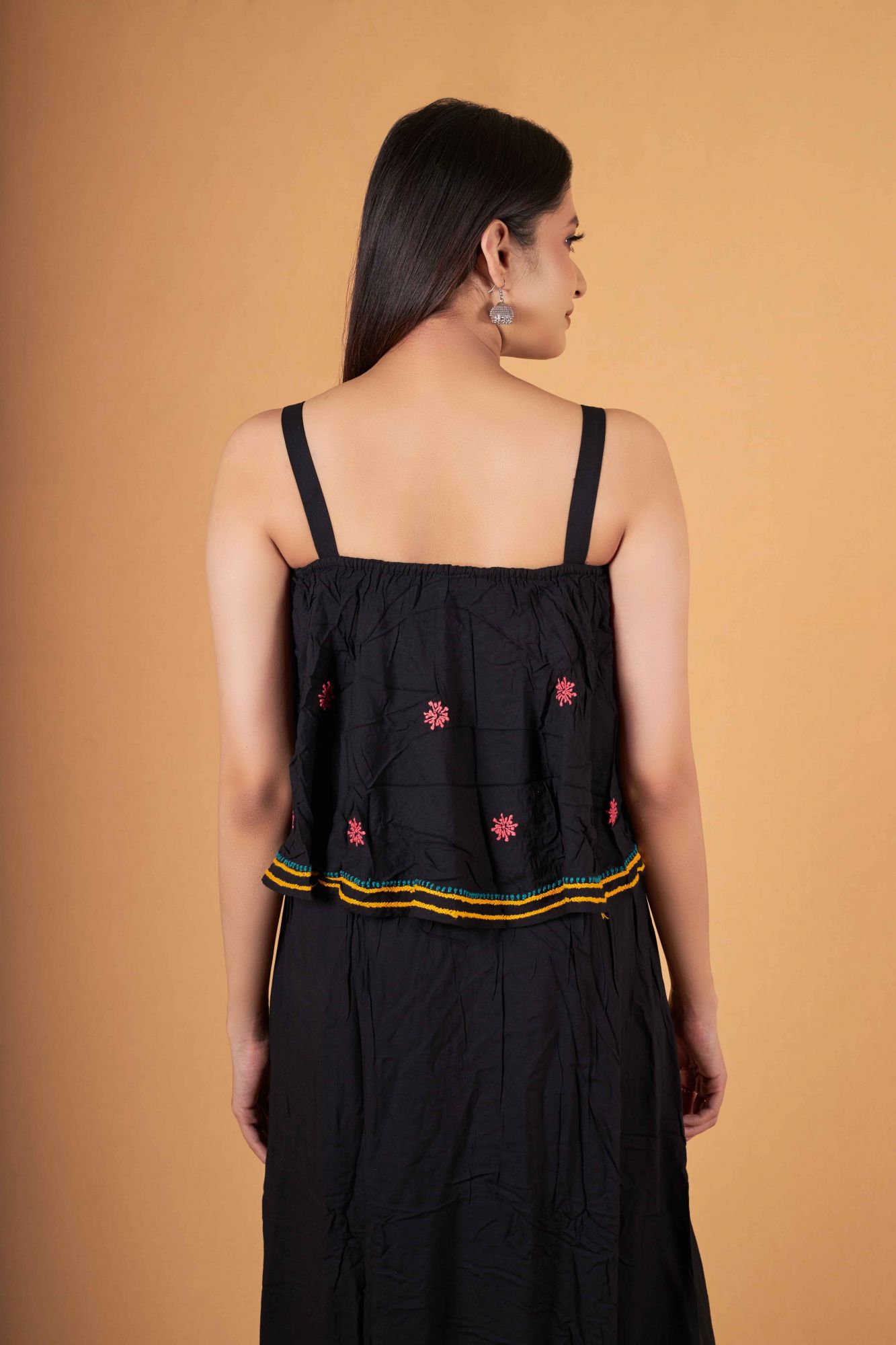 Strappy A line Long Dress