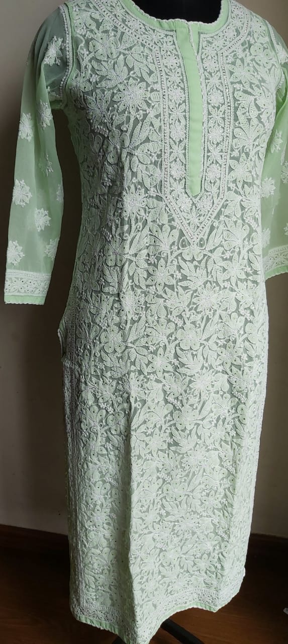 Georgette Kurti with Mukaish