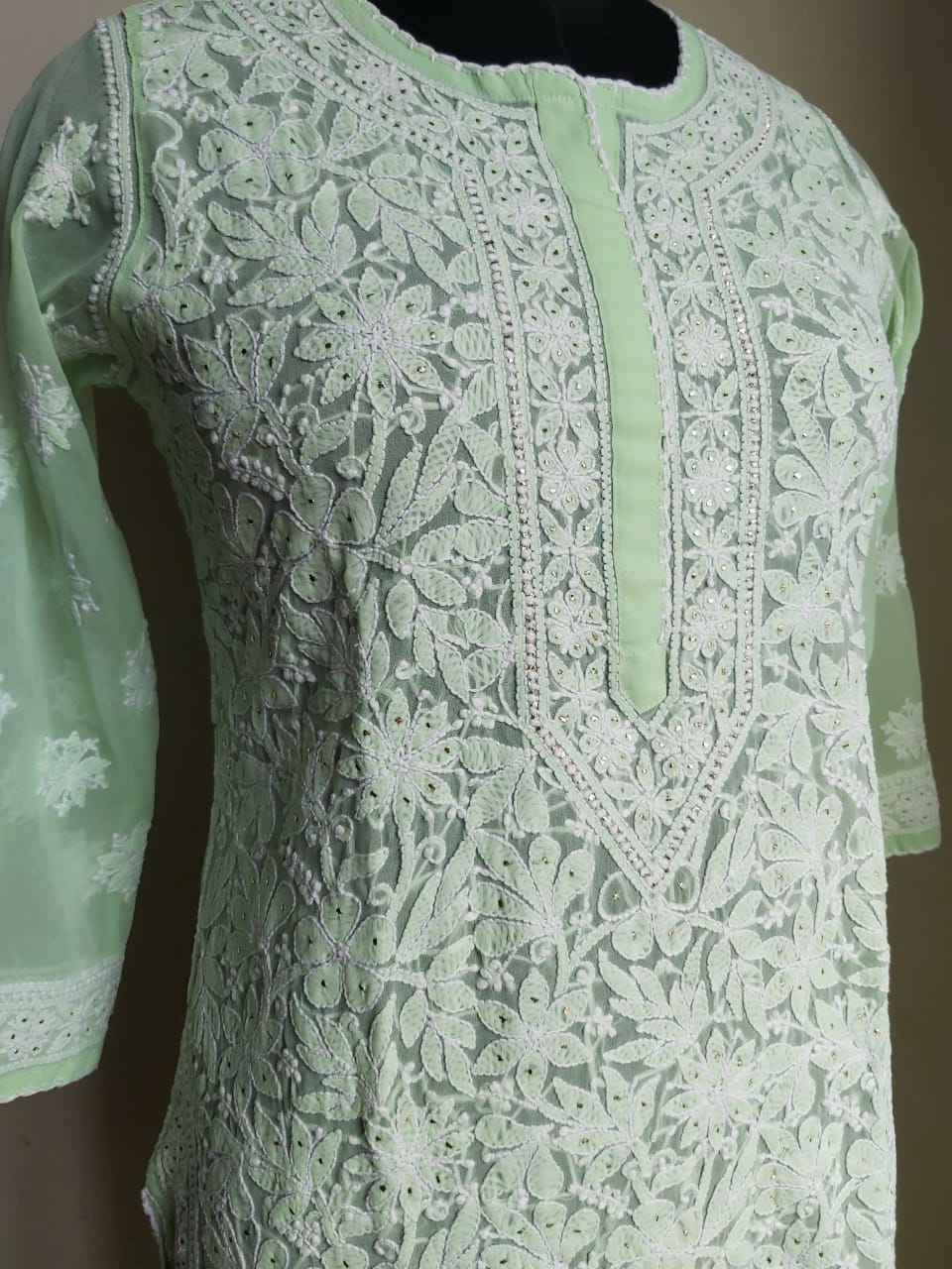 Georgette Kurti with Mukaish