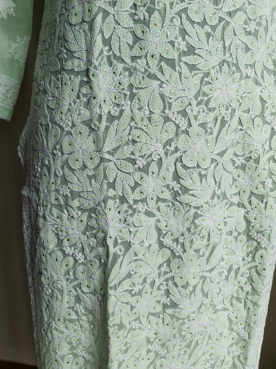 Georgette Kurti with Mukaish