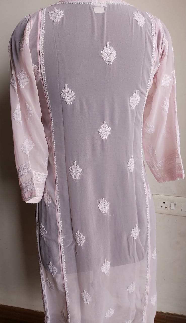 Georgette Kurti with Gota work
