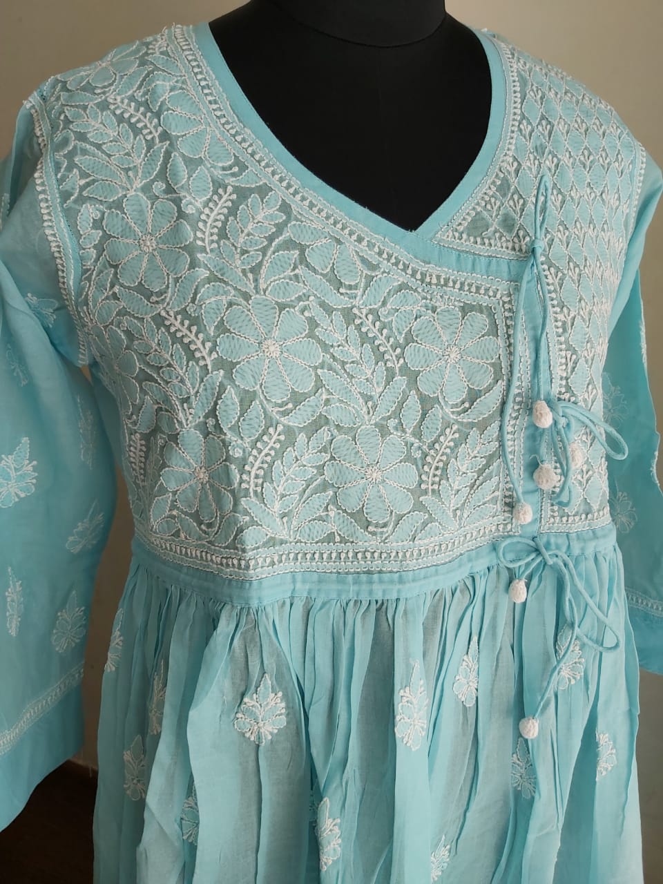 Cotton Voil Long designer Dress