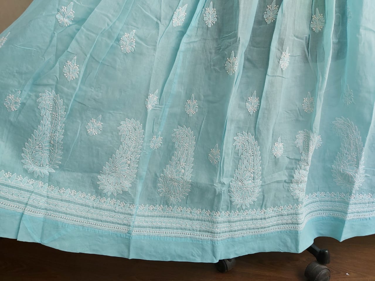 Cotton Voil Long designer Dress