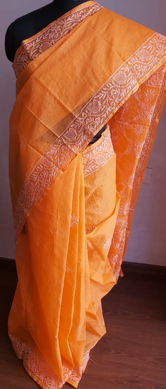 Kota Cotton Saree with Jaaliwork