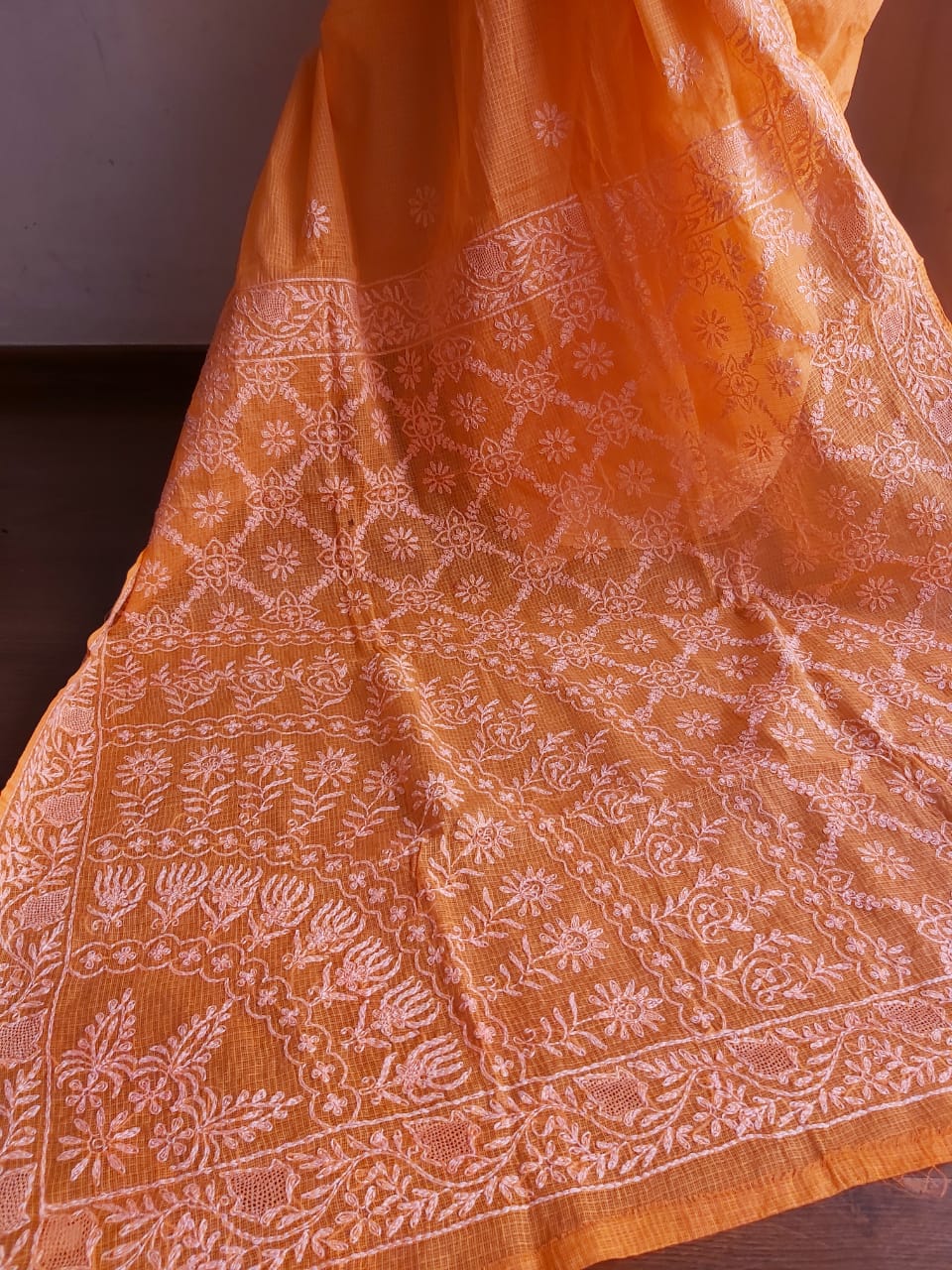 Kota Cotton Saree with Jaaliwork