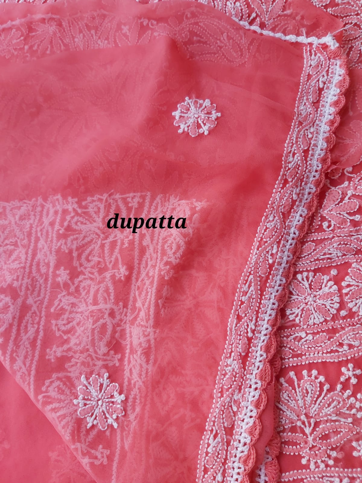 Watermelon Pink Georgette Full set