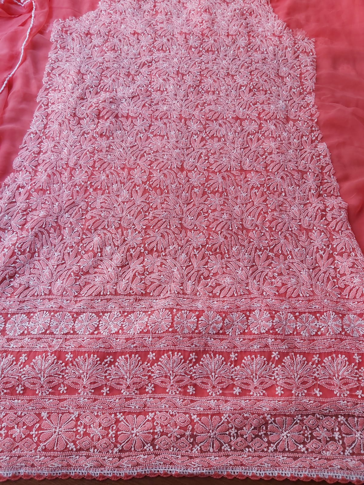 Watermelon Pink Georgette Full set