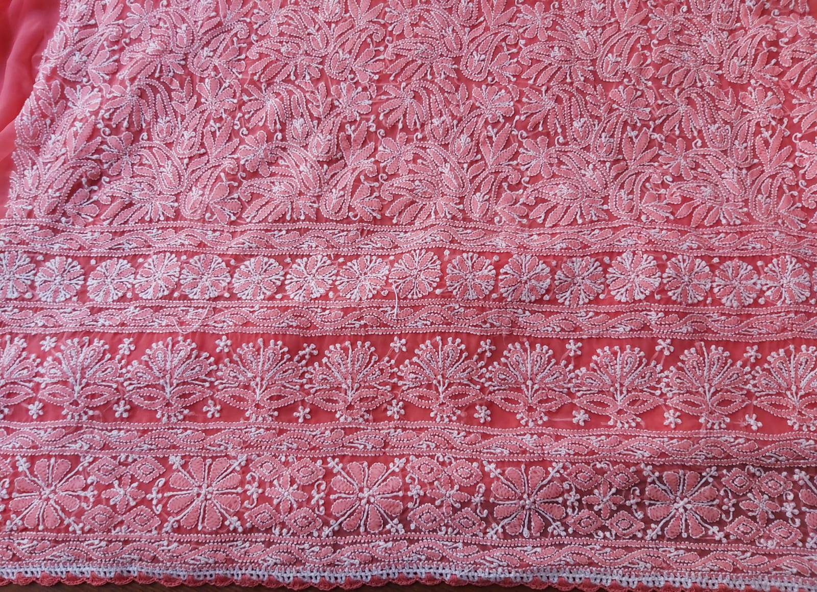 Watermelon Pink Georgette Full set