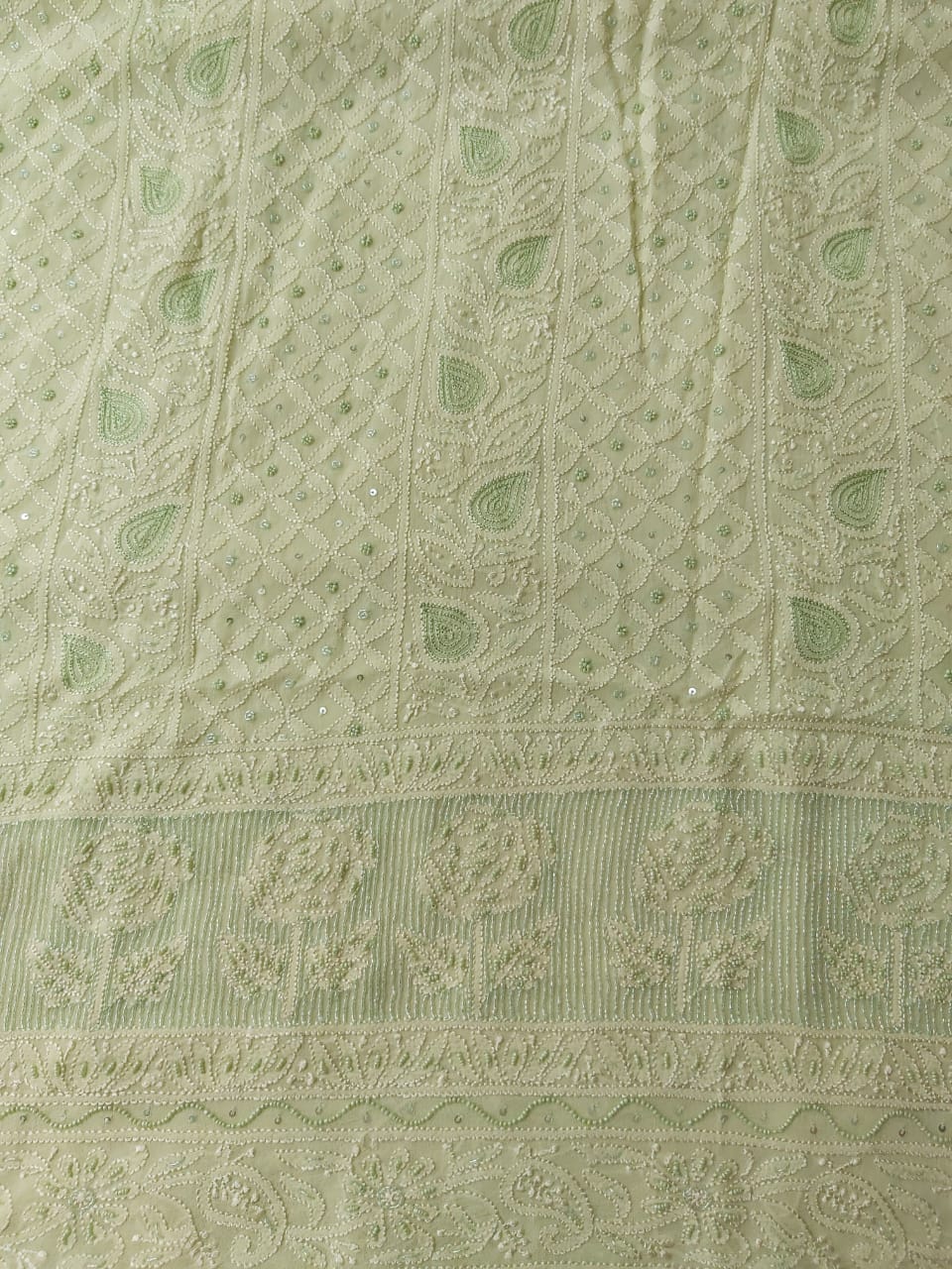 Green Viscose Kurta and dupatta