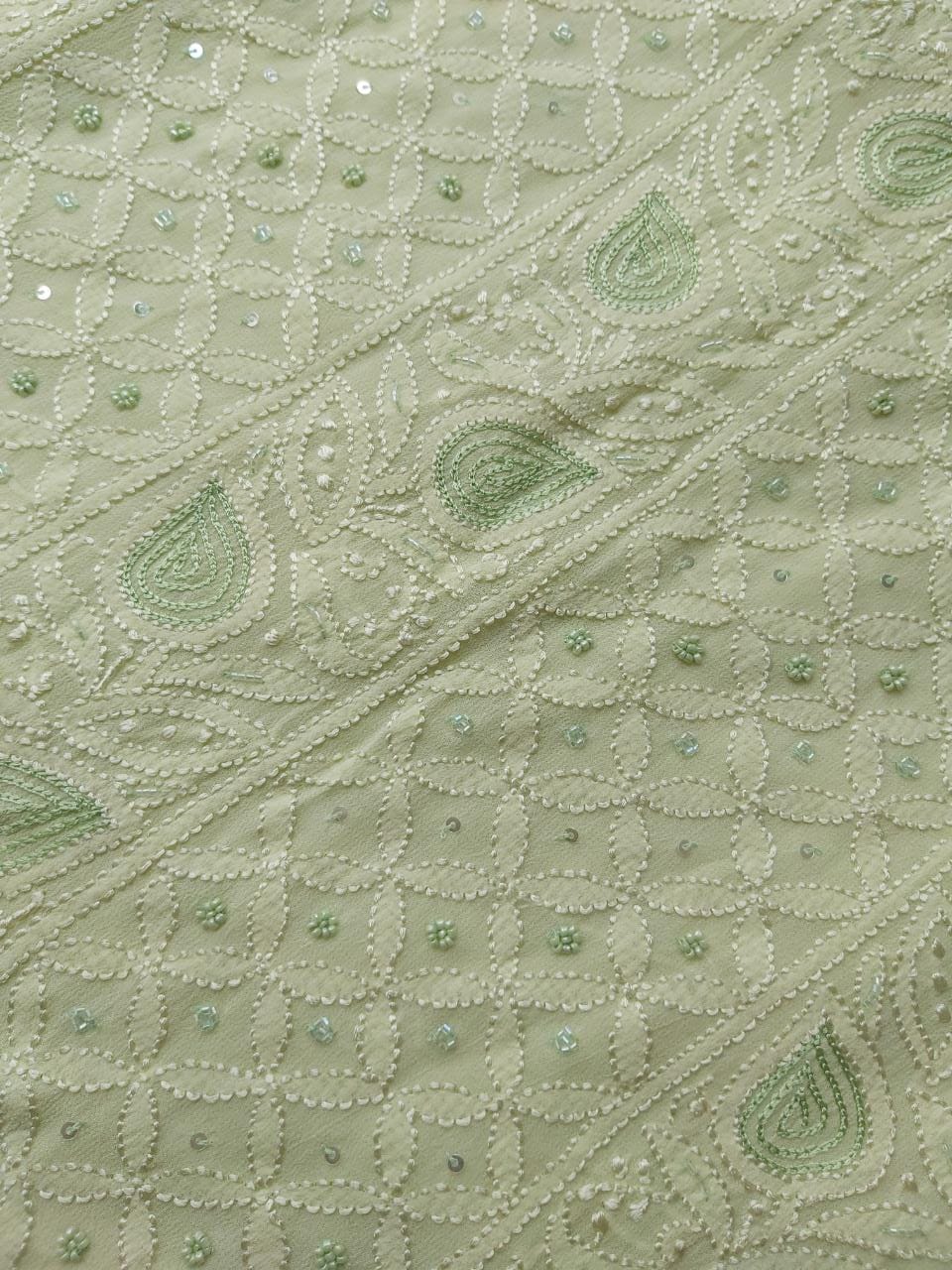 Green Viscose Kurta and dupatta