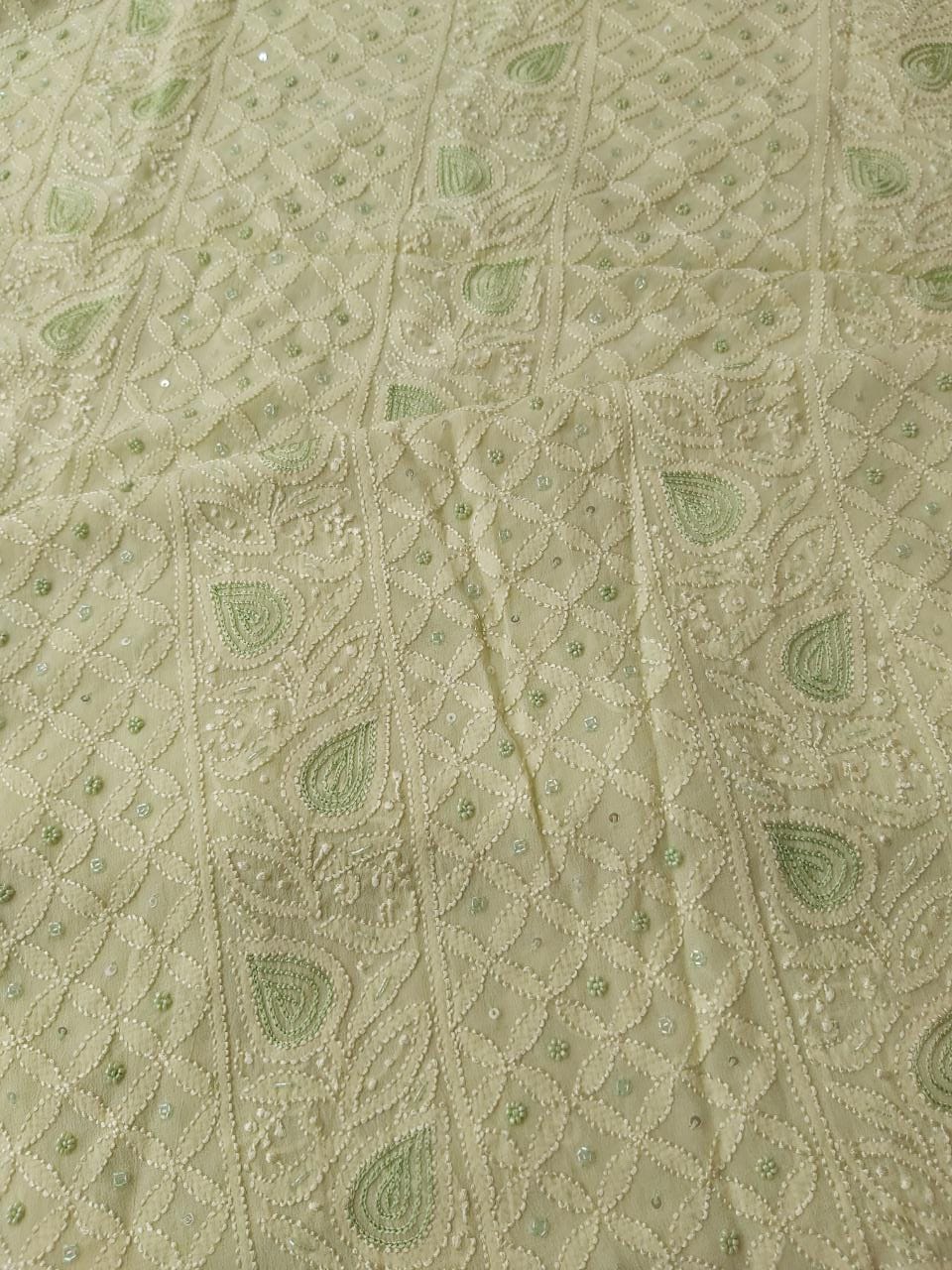 Green Viscose Kurta and dupatta