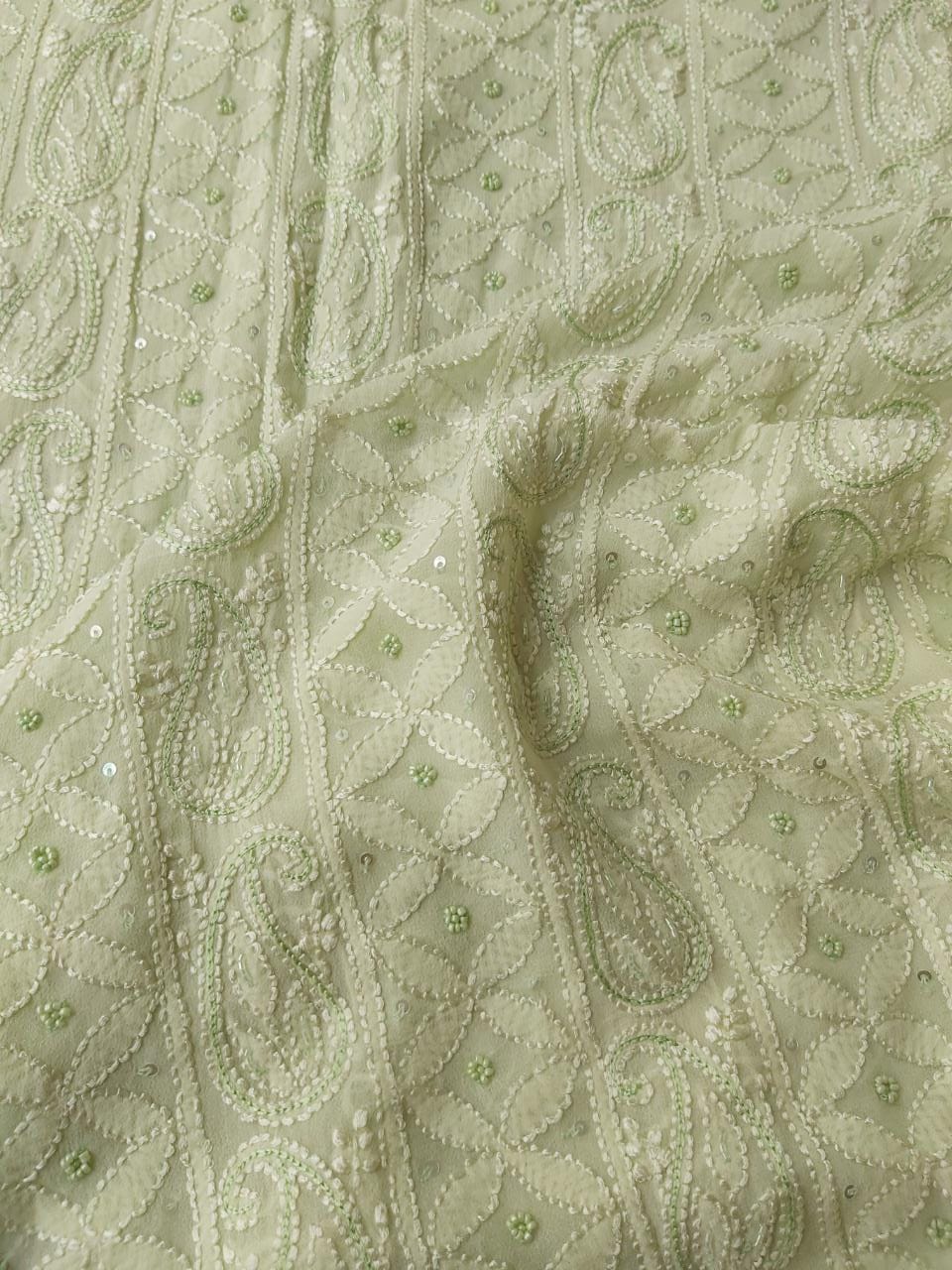 Green Viscose Kurta and dupatta