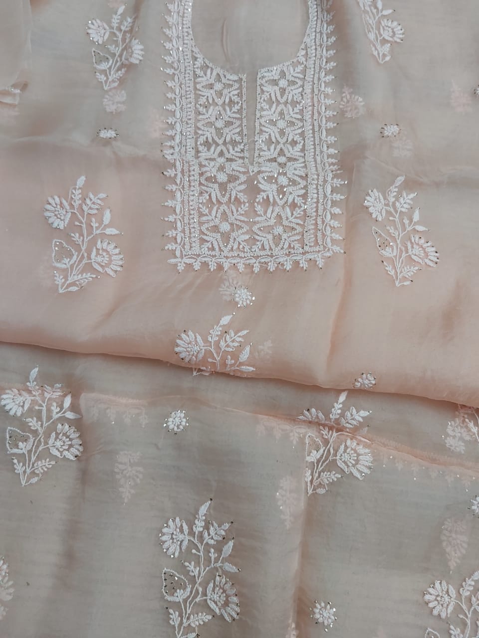 Pure Organza Kurta and Dupatta