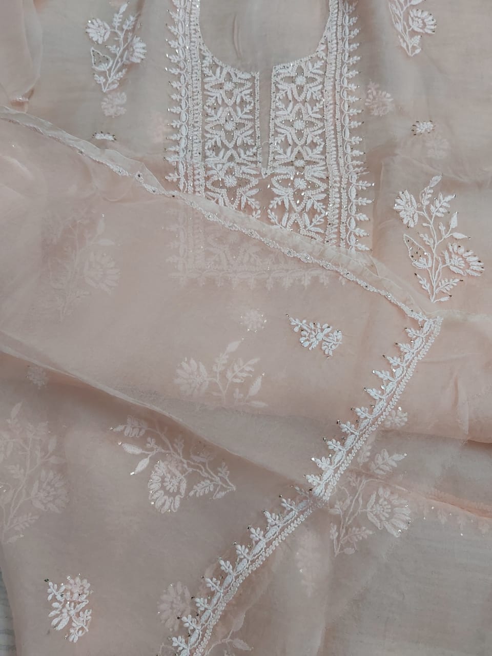 Pure Organza Kurta and Dupatta