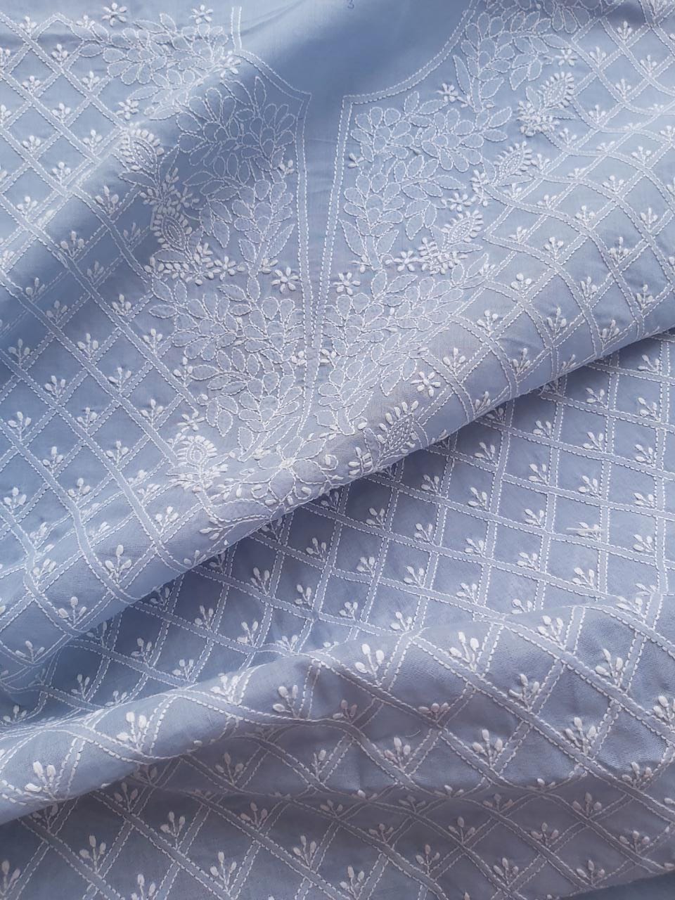 Grey Cotton Voil Full Set