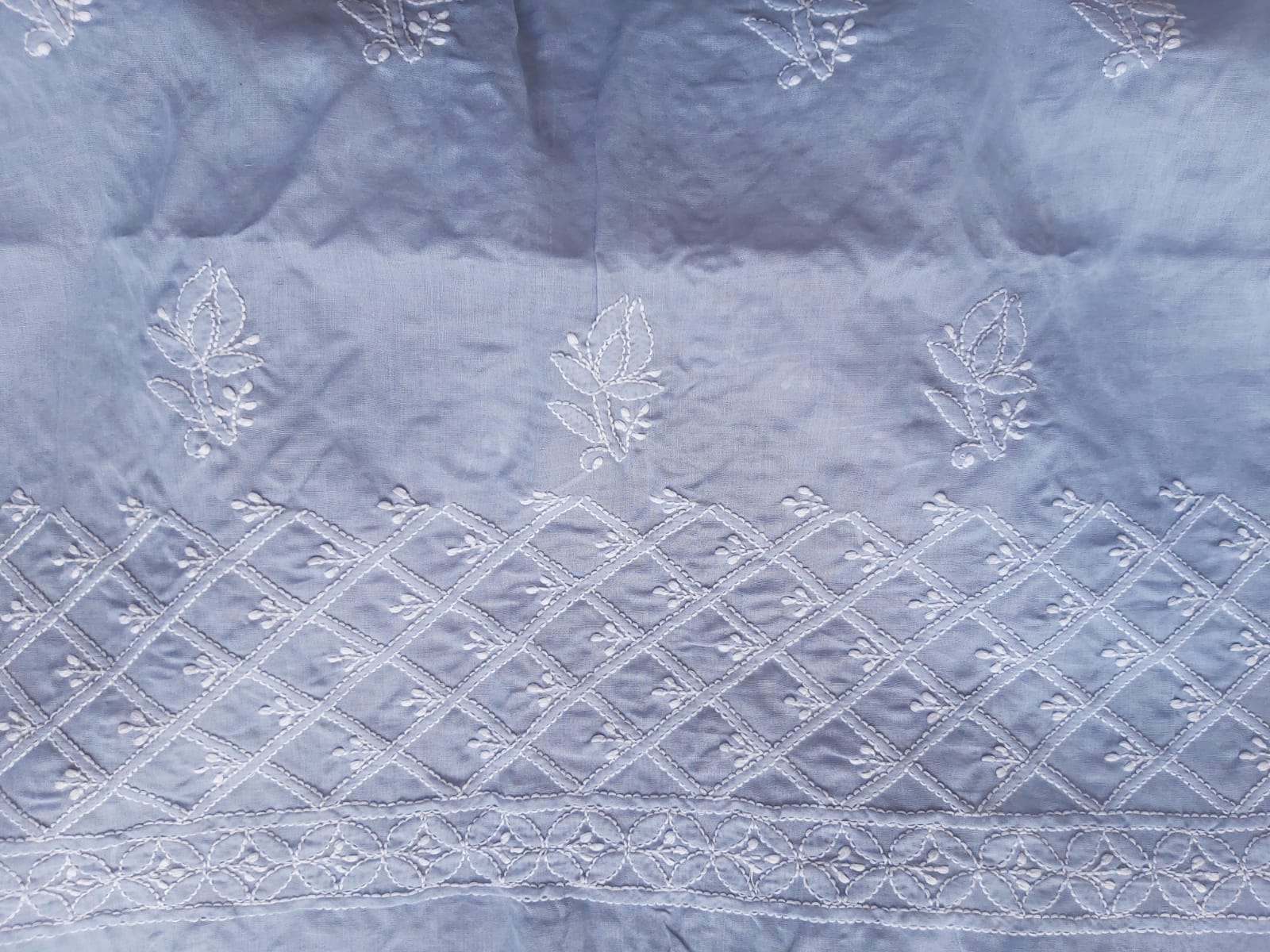 Grey Cotton Voil Full Set