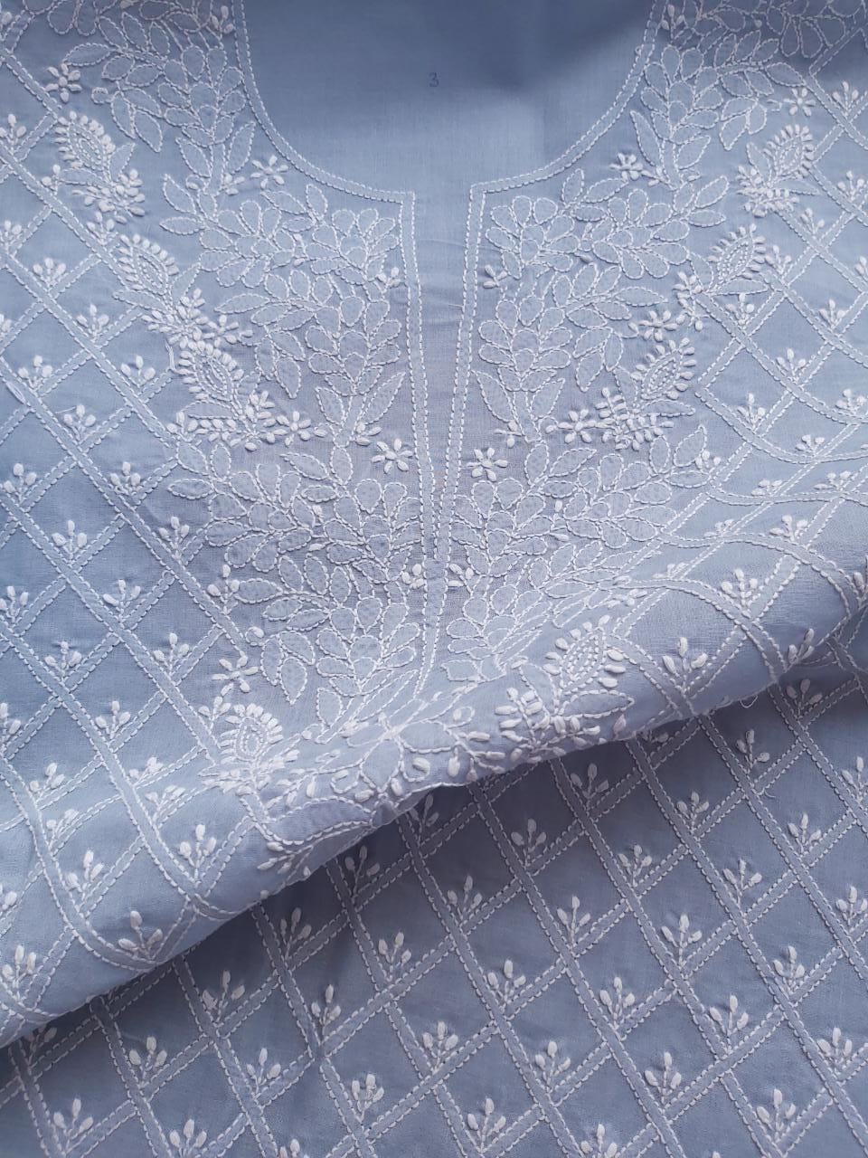 Grey Cotton Voil Full Set