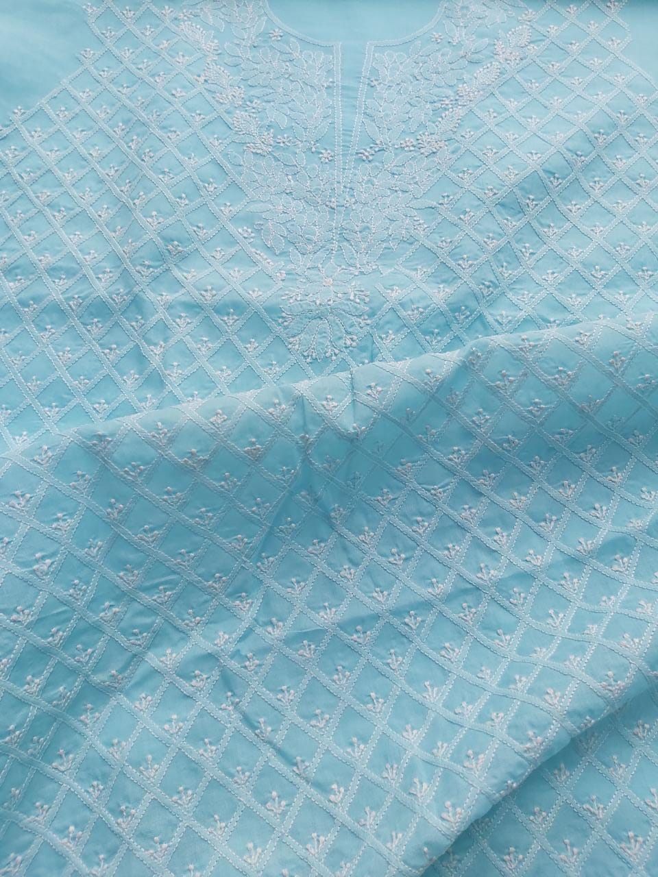 Sky Blue Cotton Full set