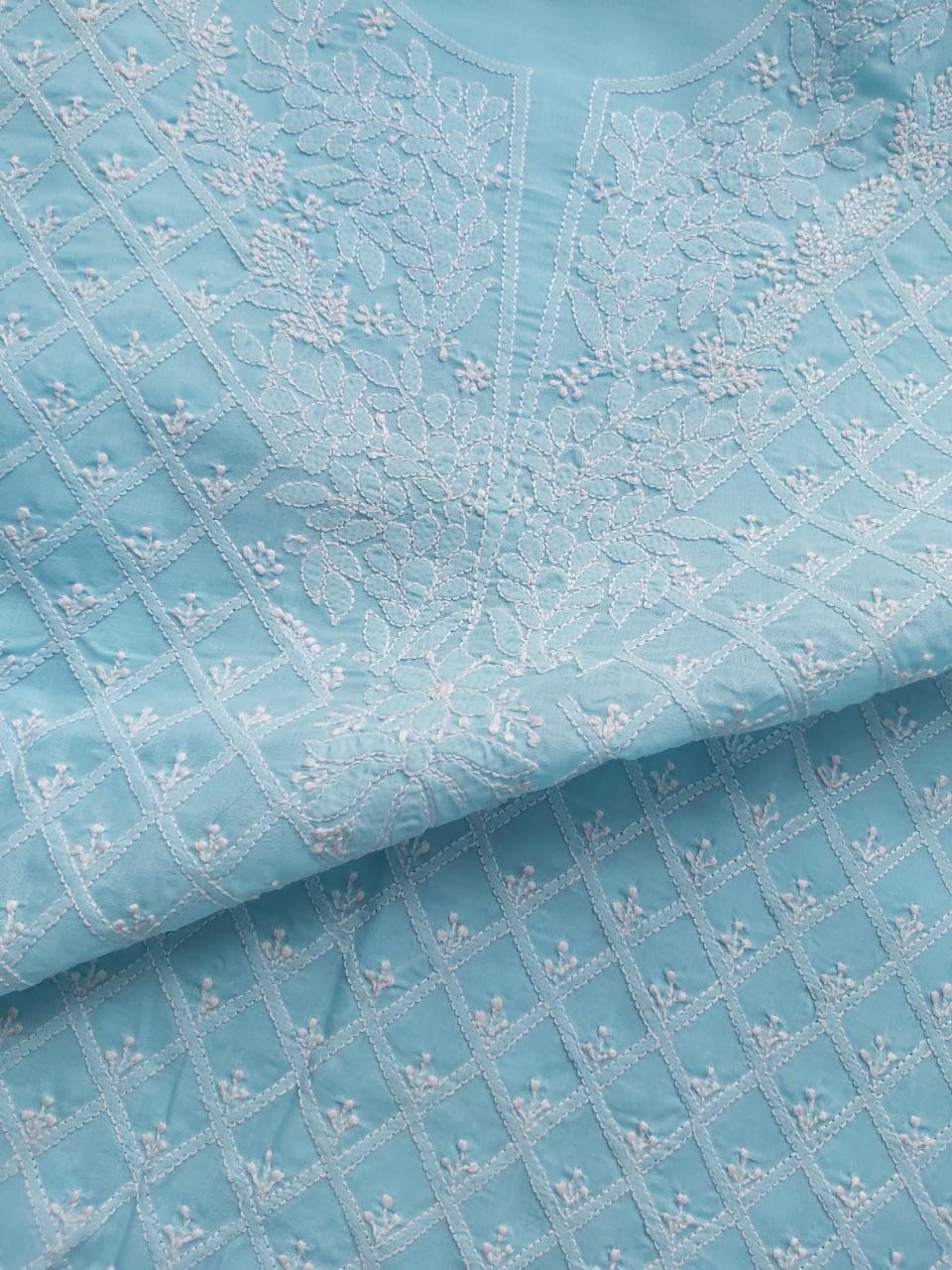 Sky Blue Cotton Full set