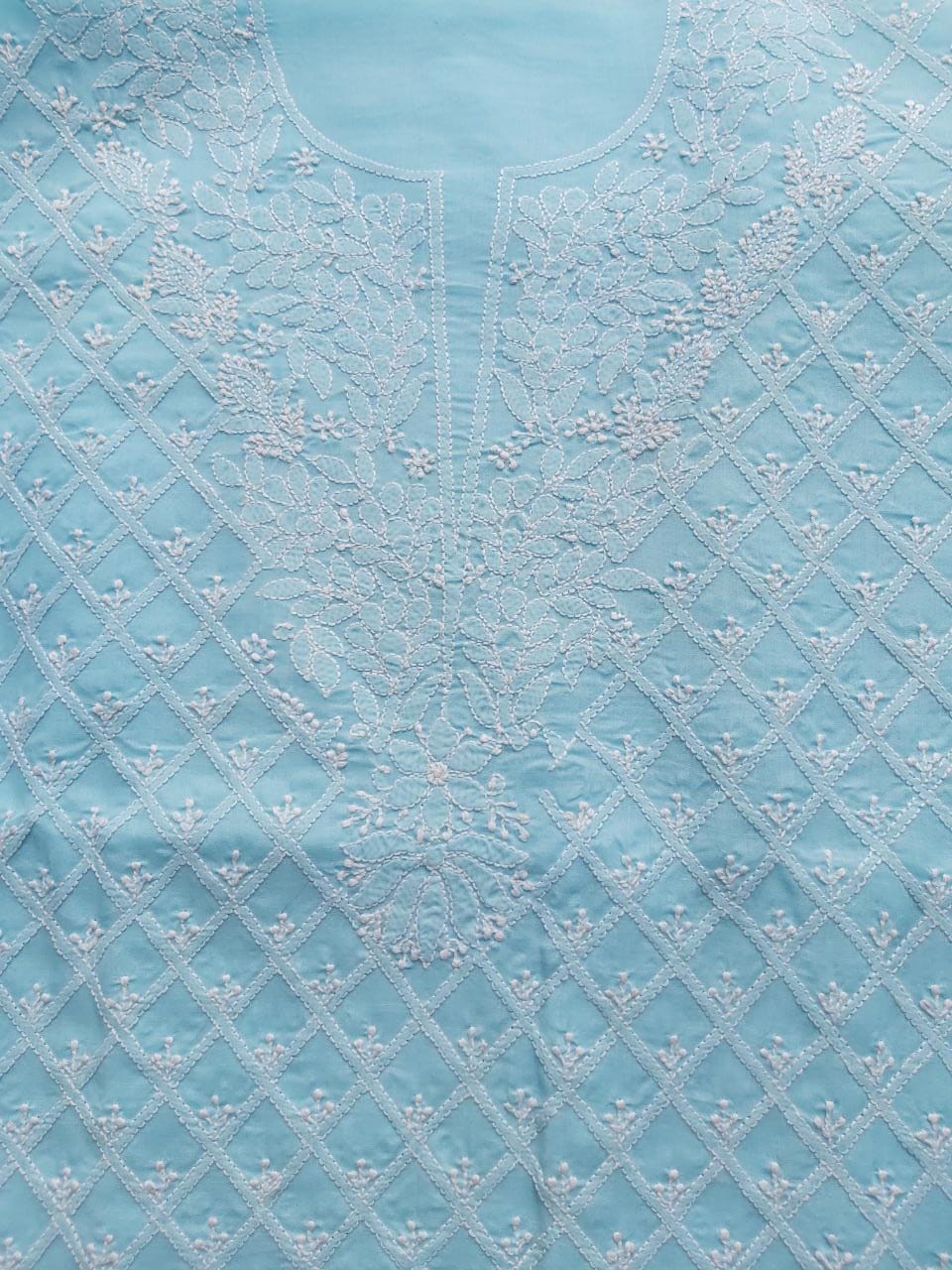 Sky Blue Cotton Full set