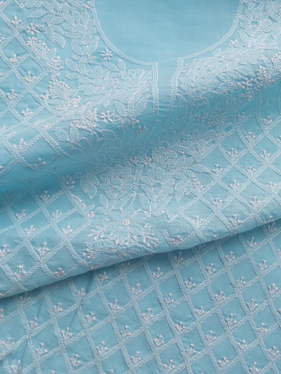 Sky Blue Cotton Full set